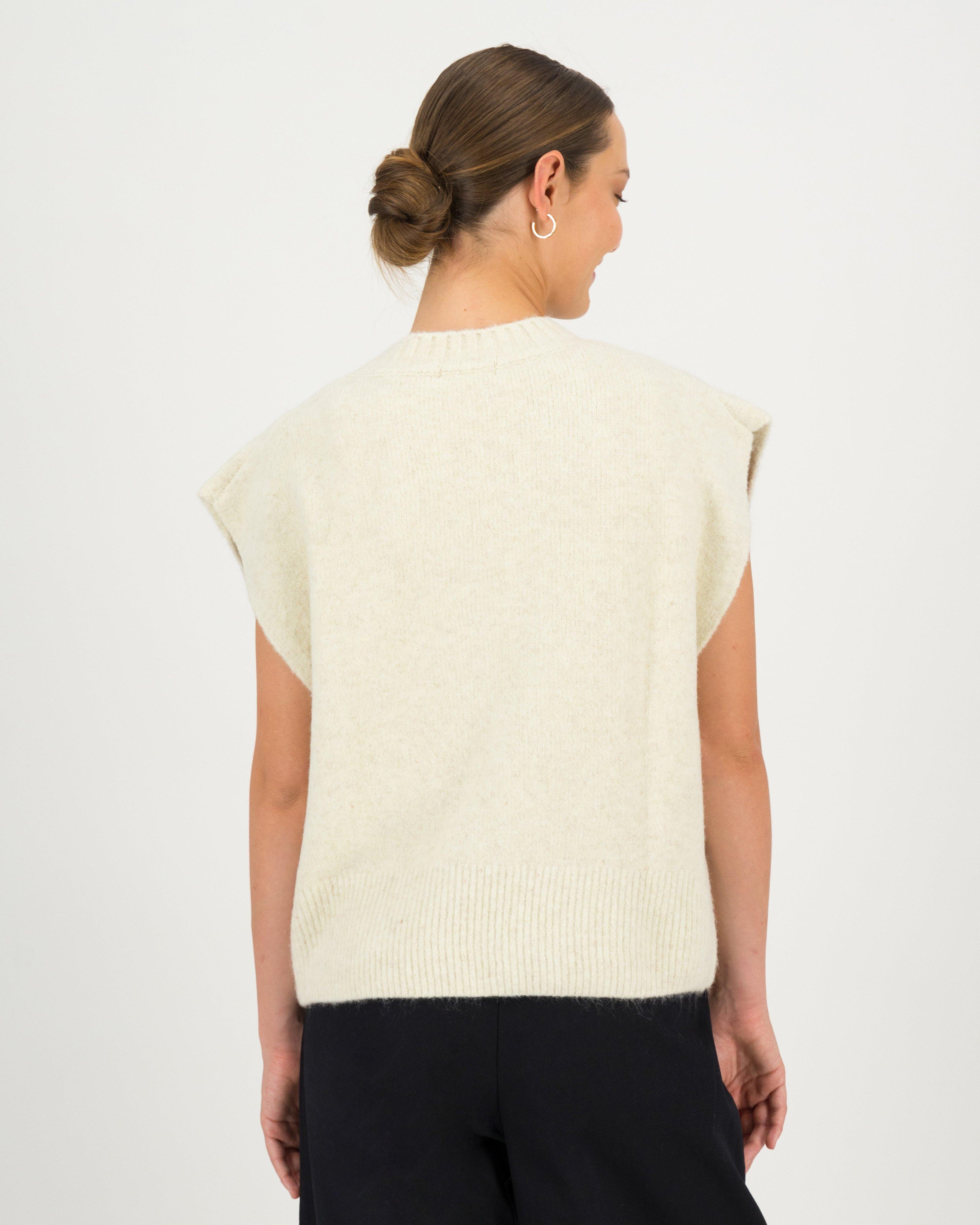 Louis Sleeveless Knit -  milk