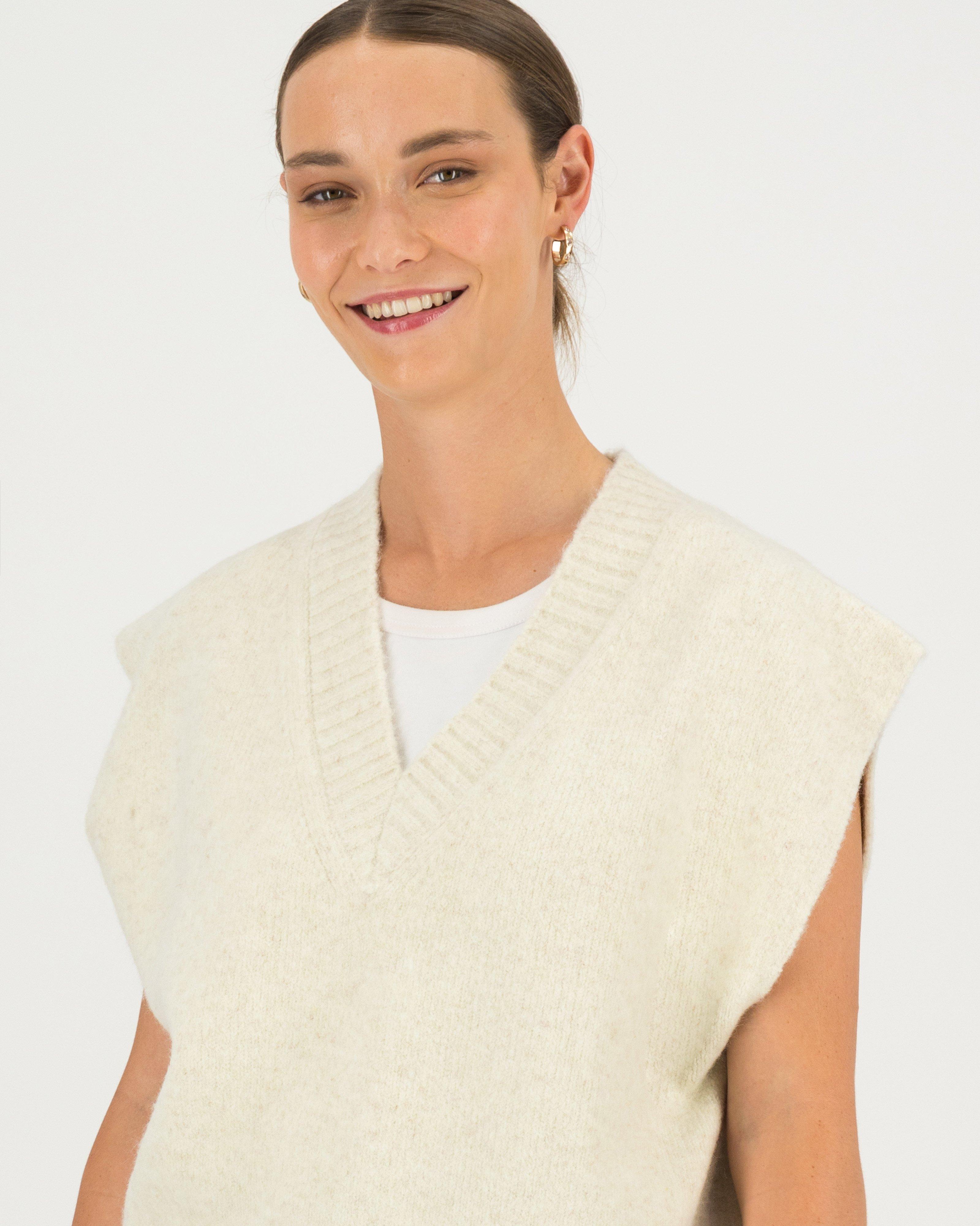 Louis Sleeveless Knit -  milk