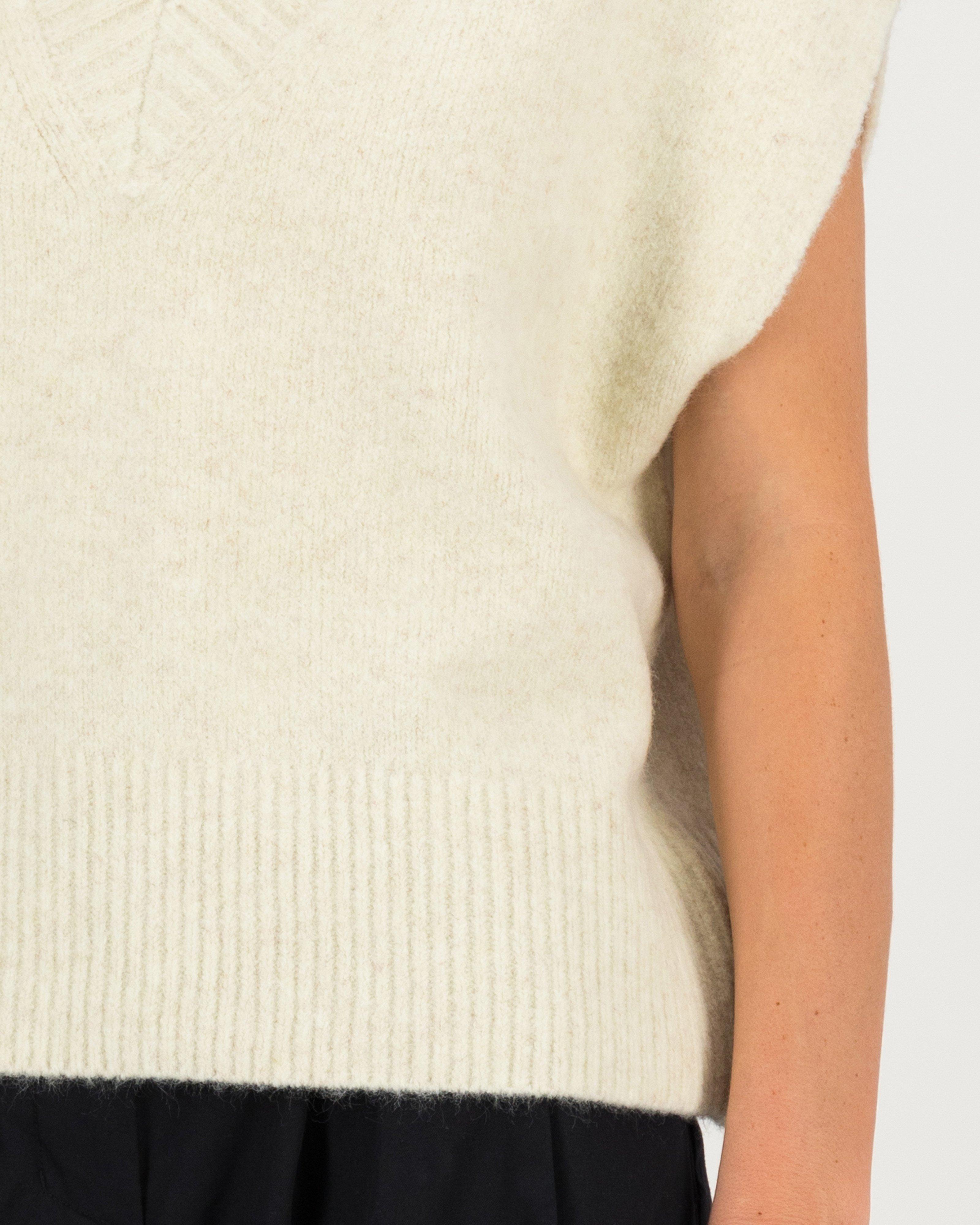 Louis Sleeveless Knit -  milk