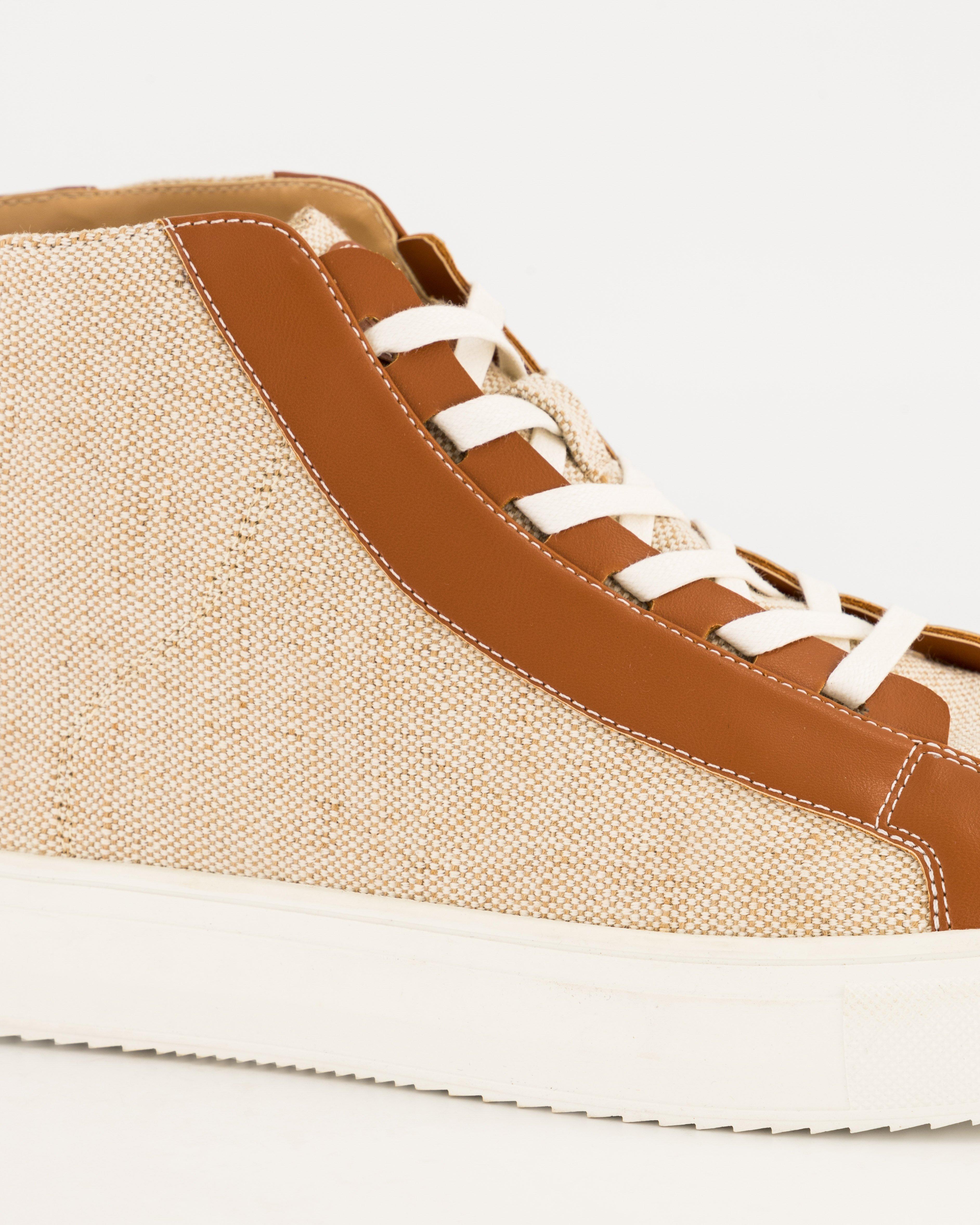 Avery High Top Sneaker -  brown