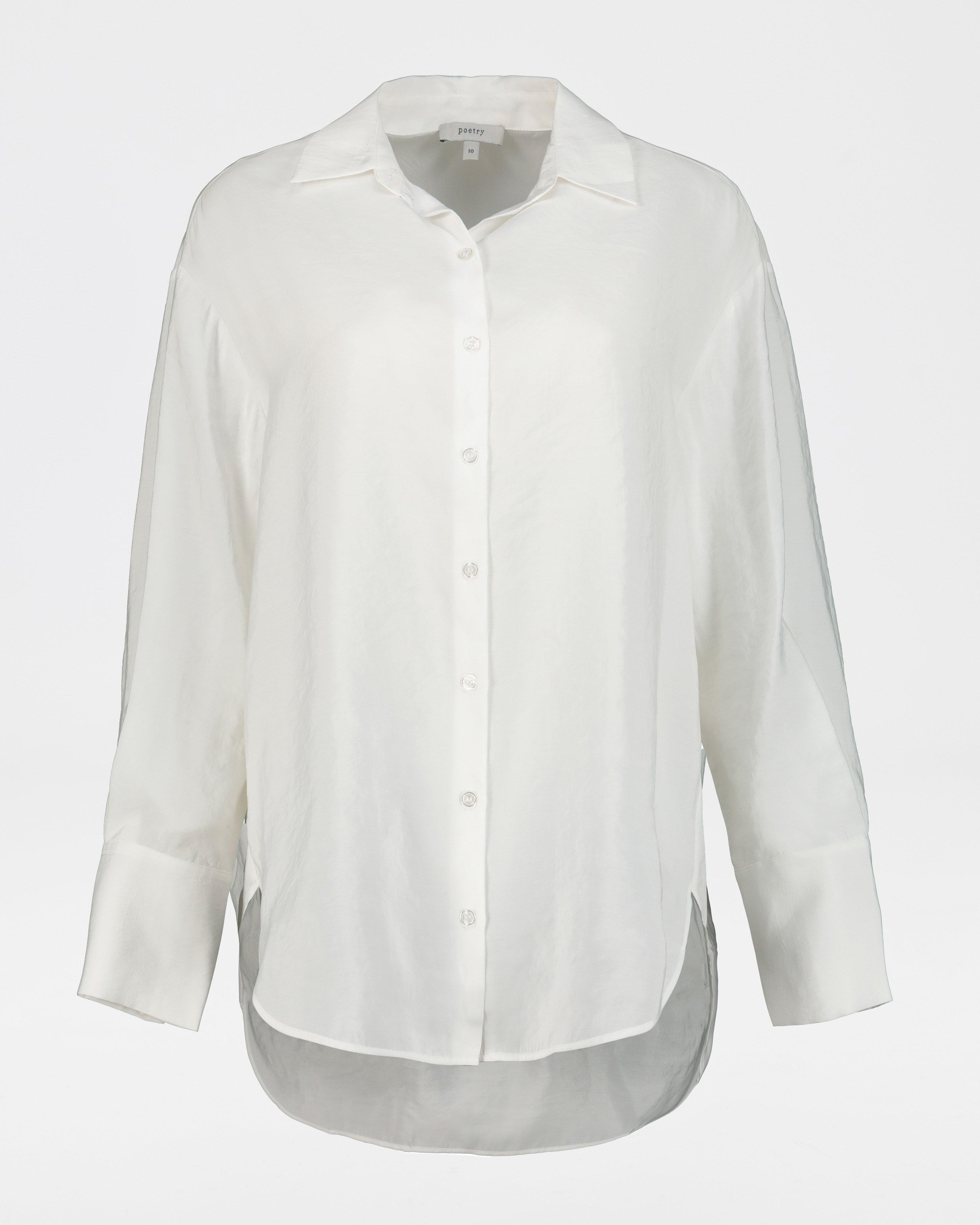 Brooklyn Sheer Shirt -  milk