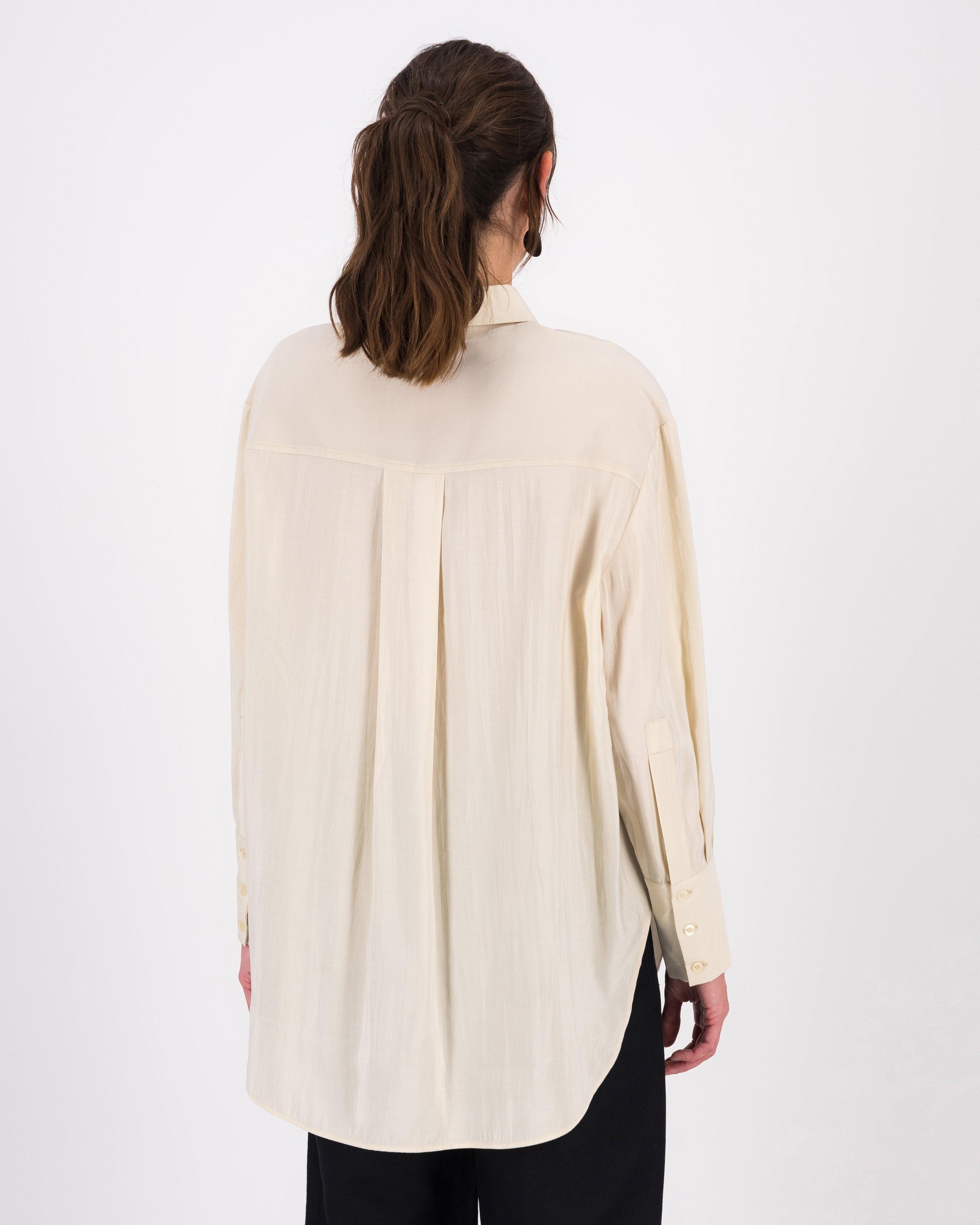 Brooklyn Sheer Shirt -  stone