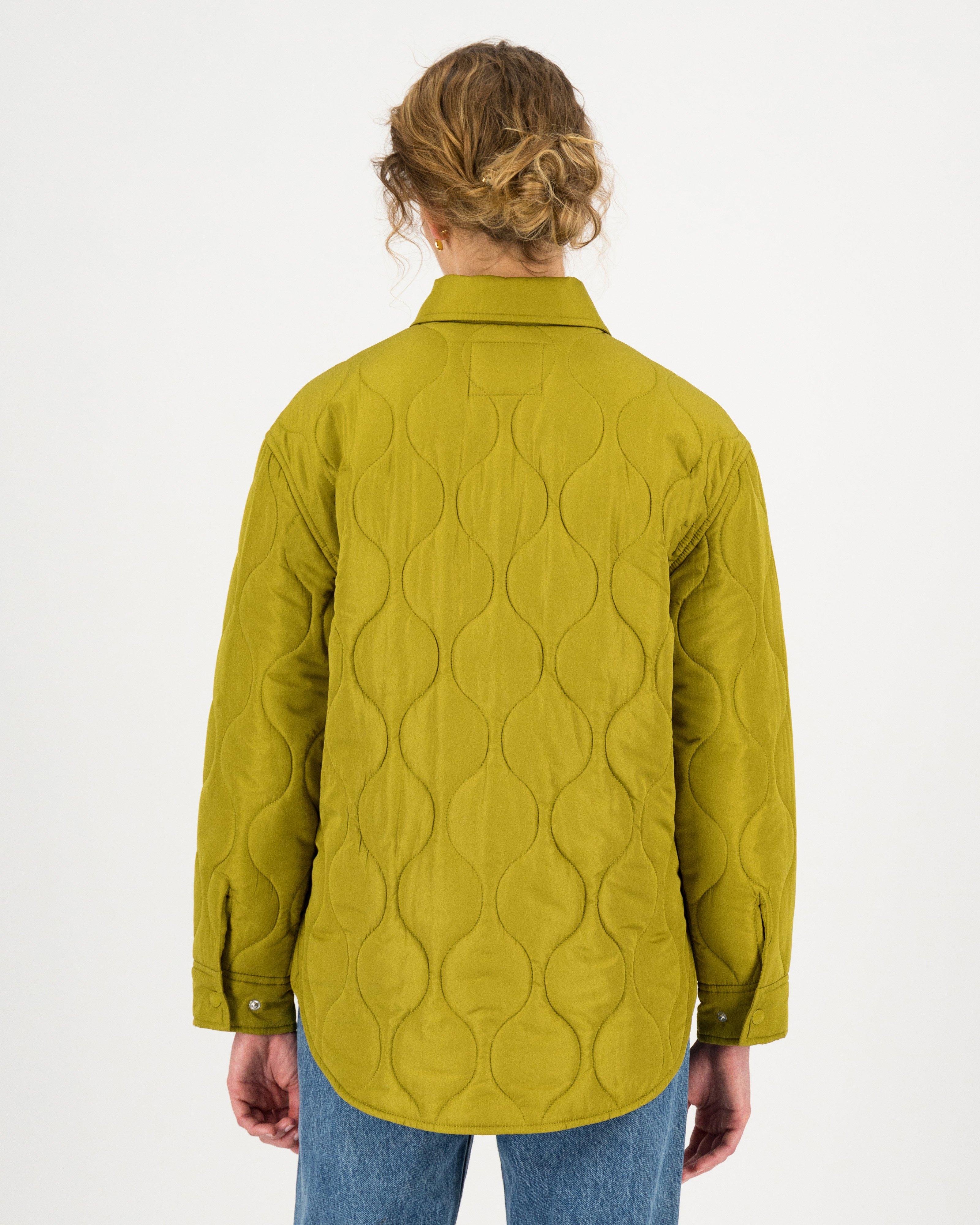 Sonia Quilted Shacket -  green