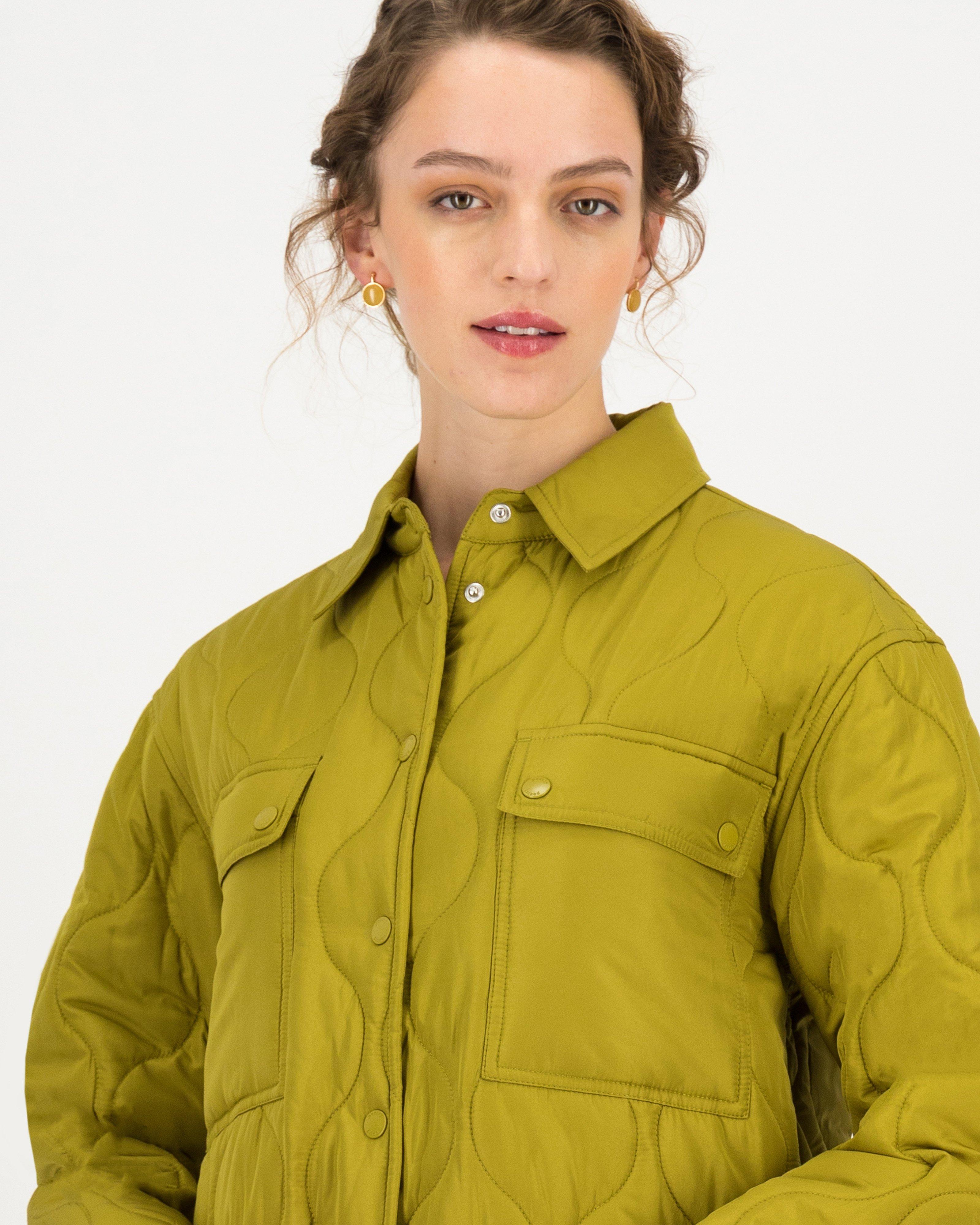 Sonia Quilted Shacket -  green