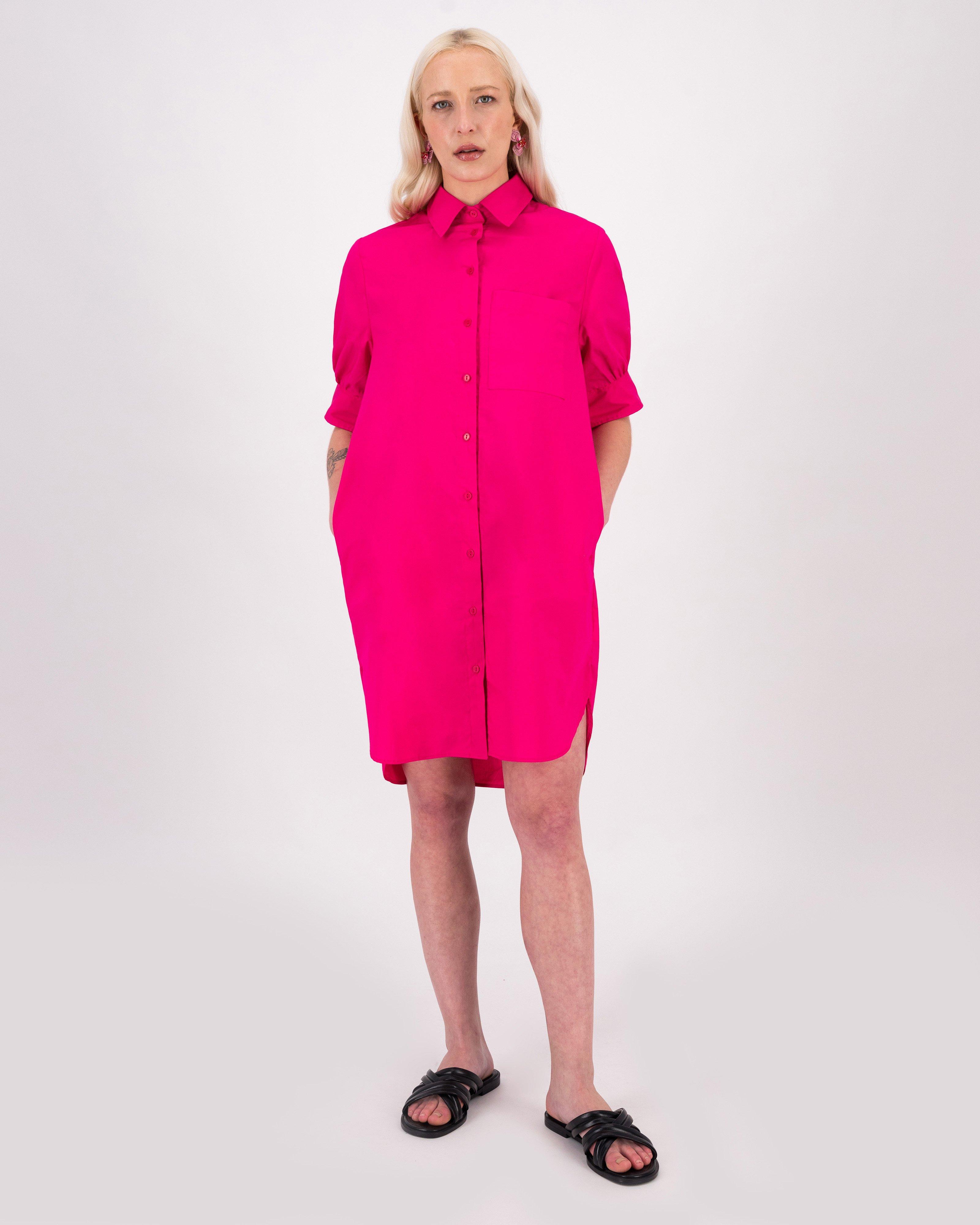 Poetry Opal Shirt Dress -  pink