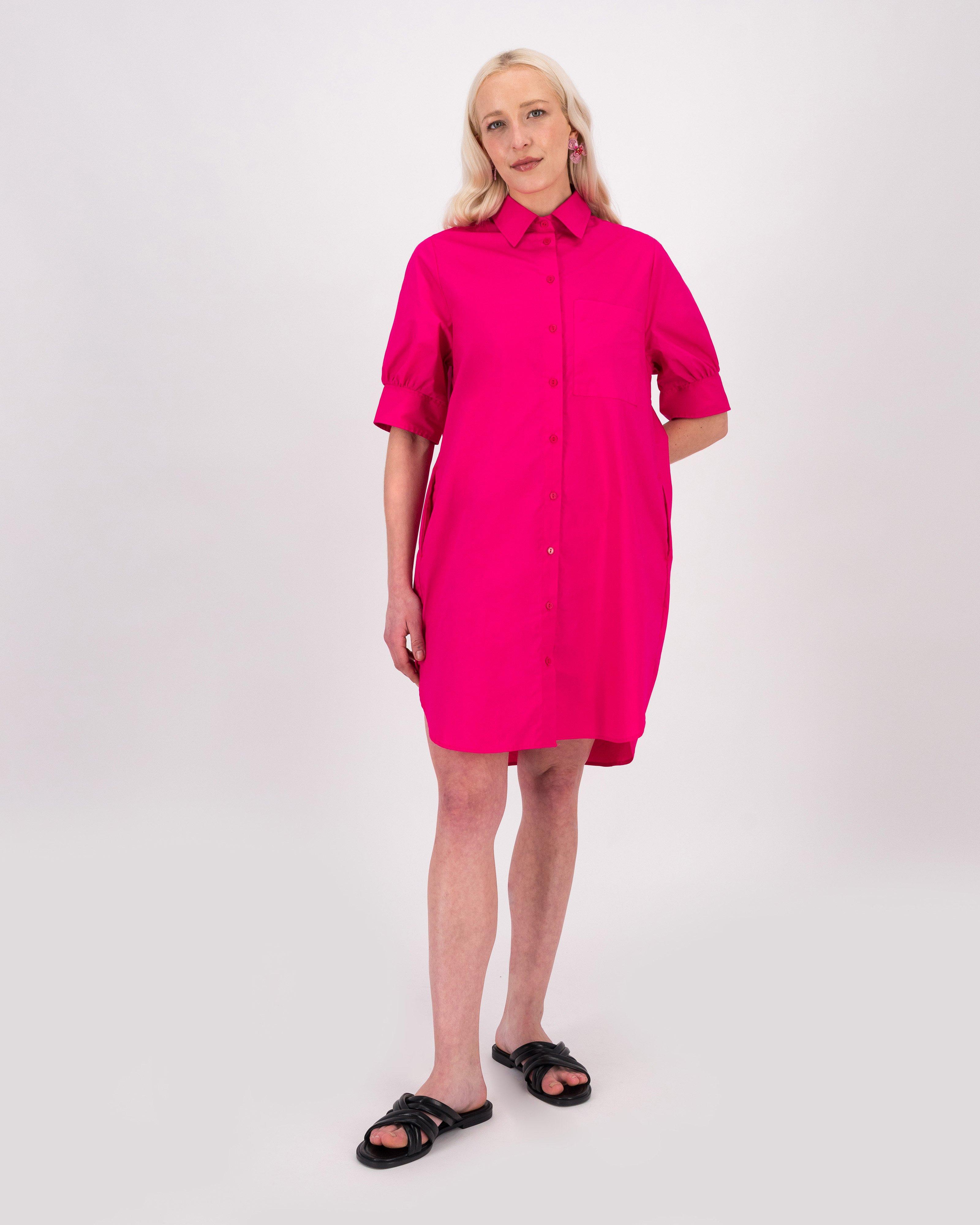 Poetry Opal Shirt Dress -  pink