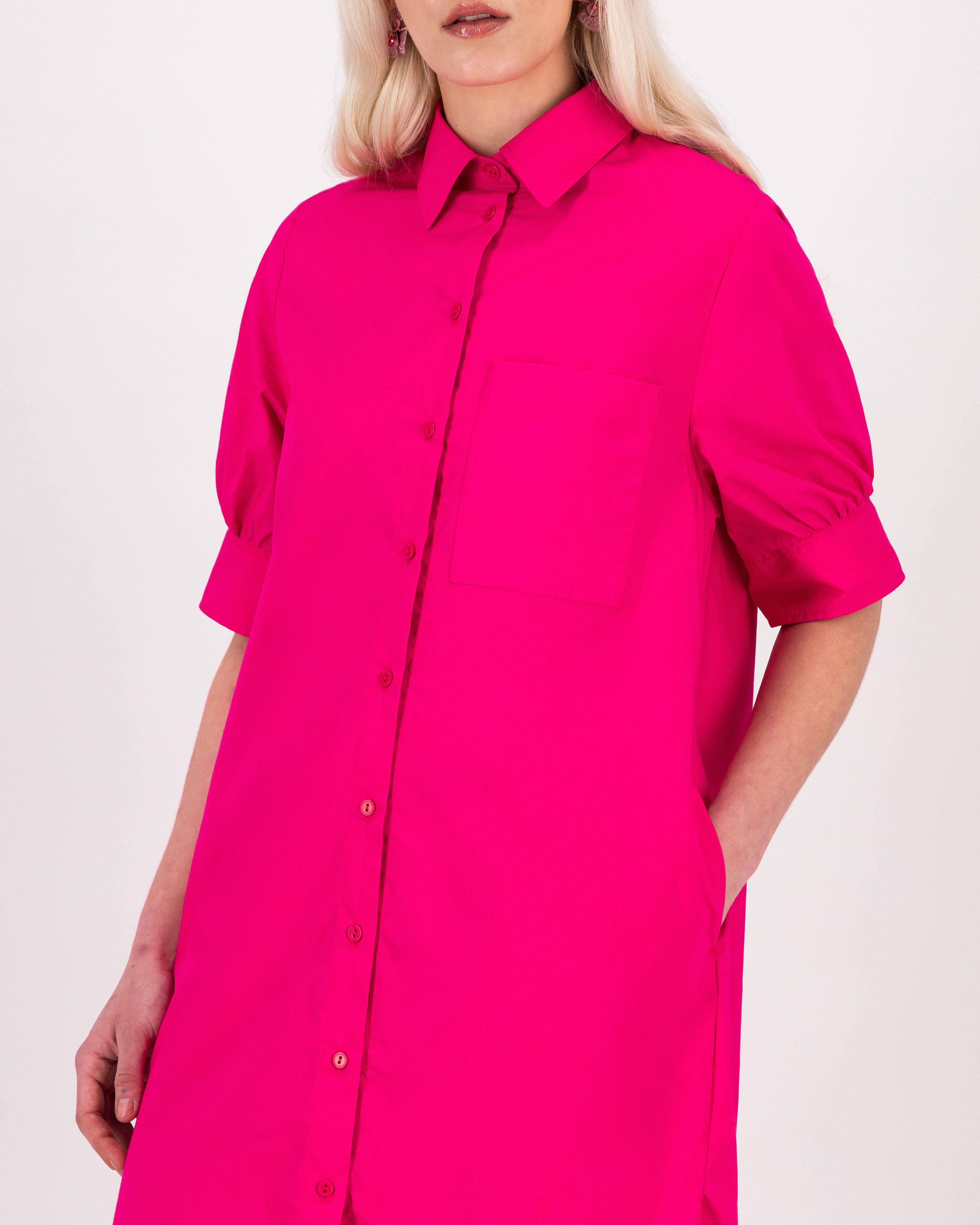 Poetry Opal Shirt Dress -  pink