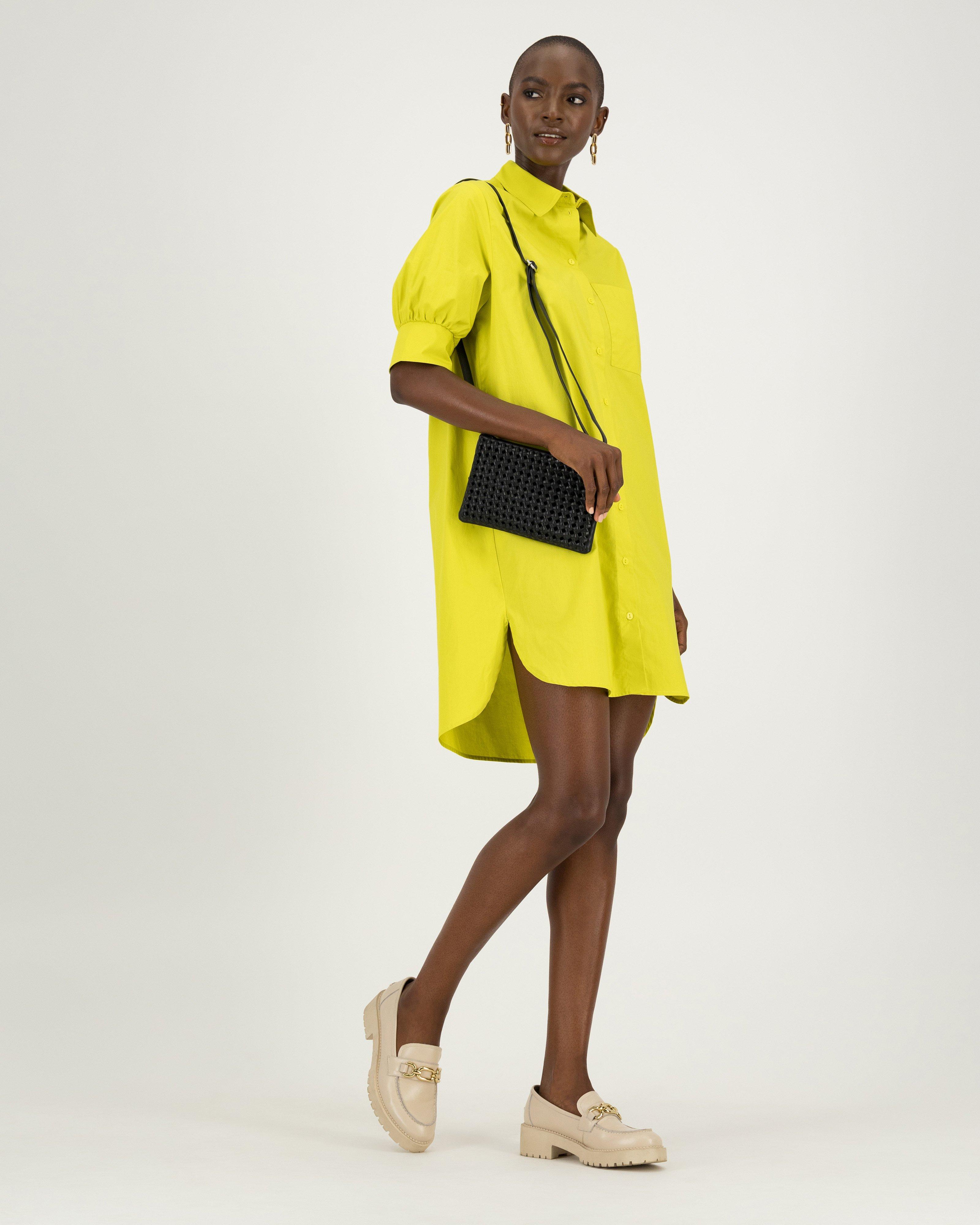 Poetry Opal Shirt Dress -  yellow