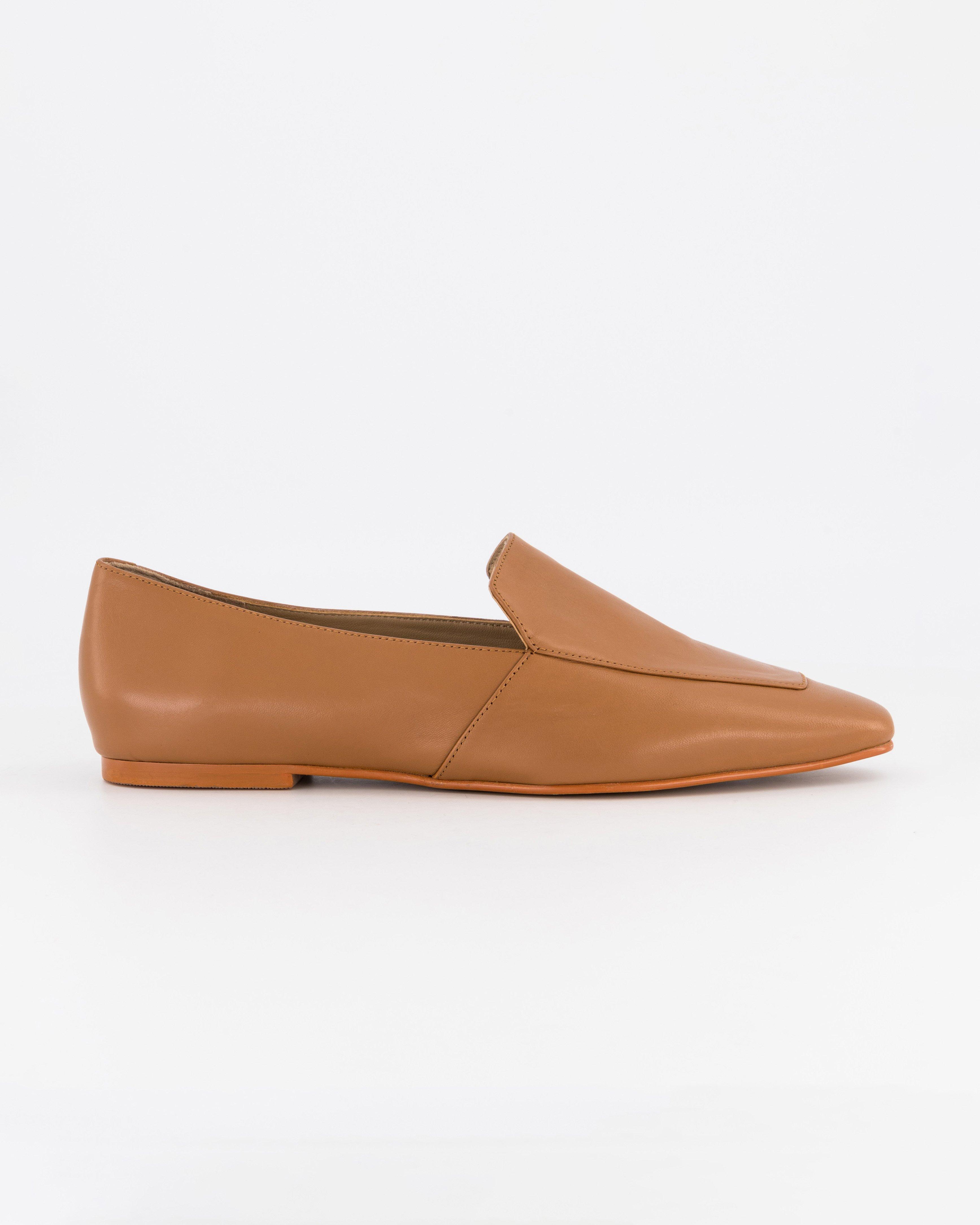 Poetry Vicky Leather Loafer -  tan