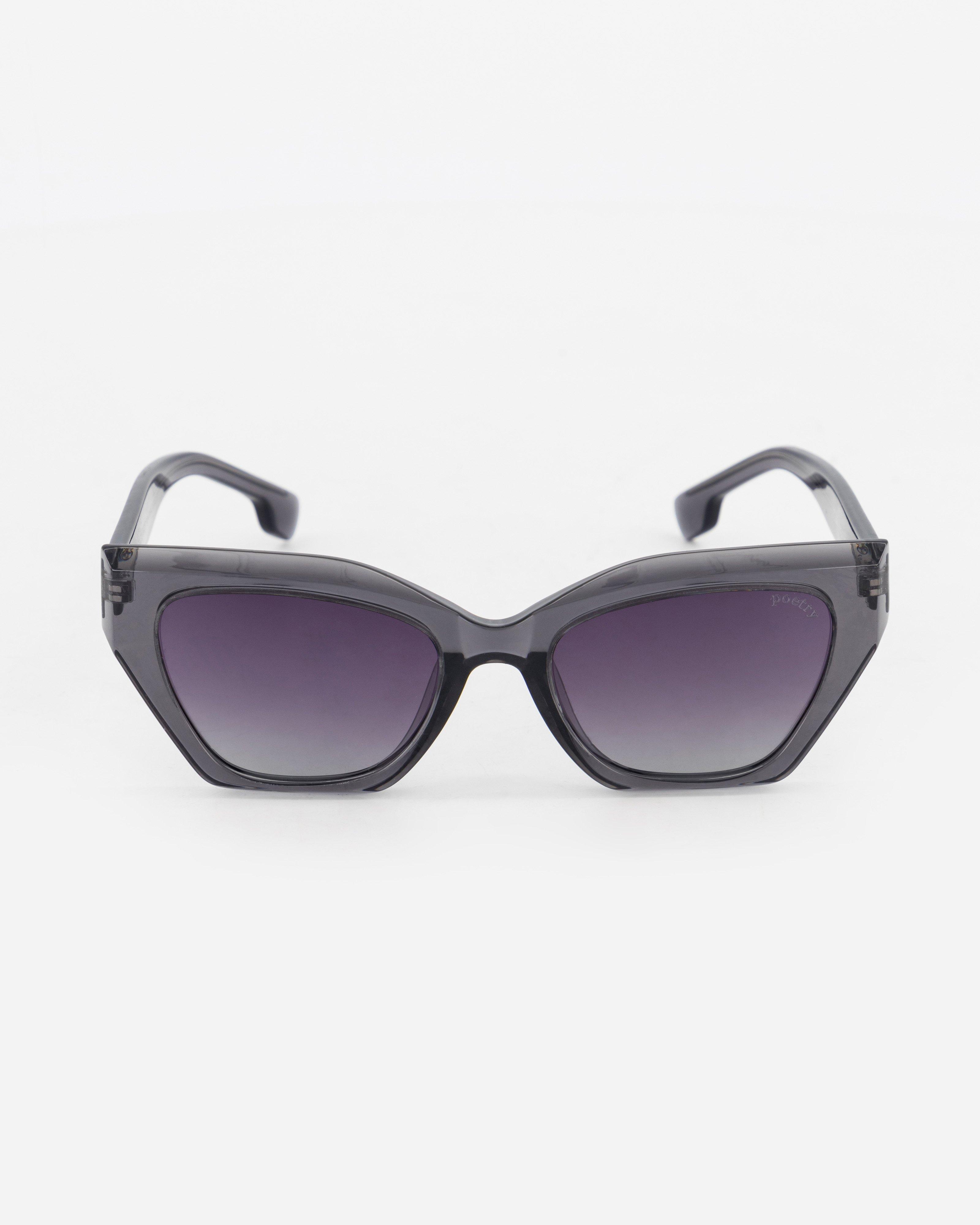 Polarised Square Cat Eye Sunglasses -  grey