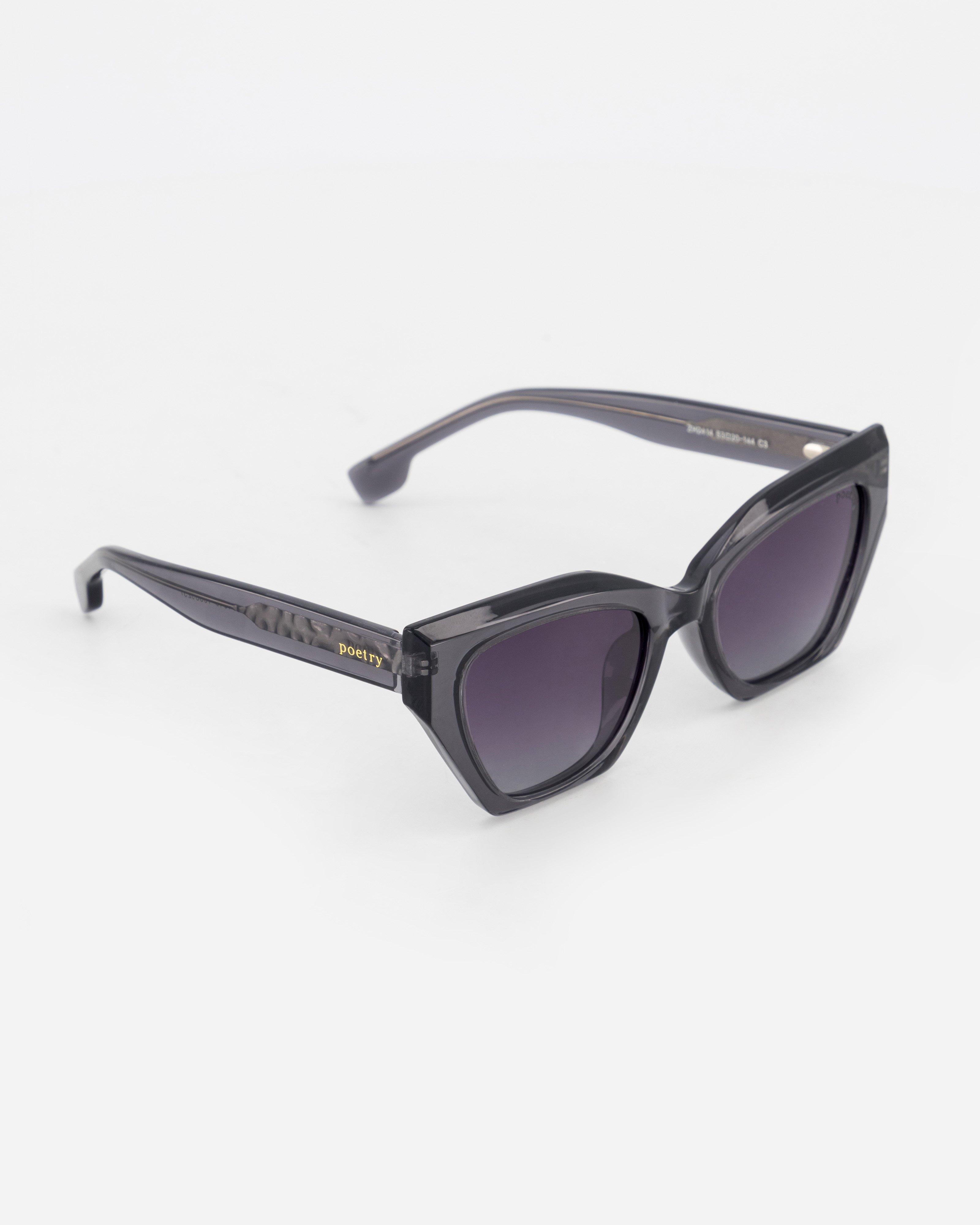 Polarised Square Cat Eye Sunglasses -  grey