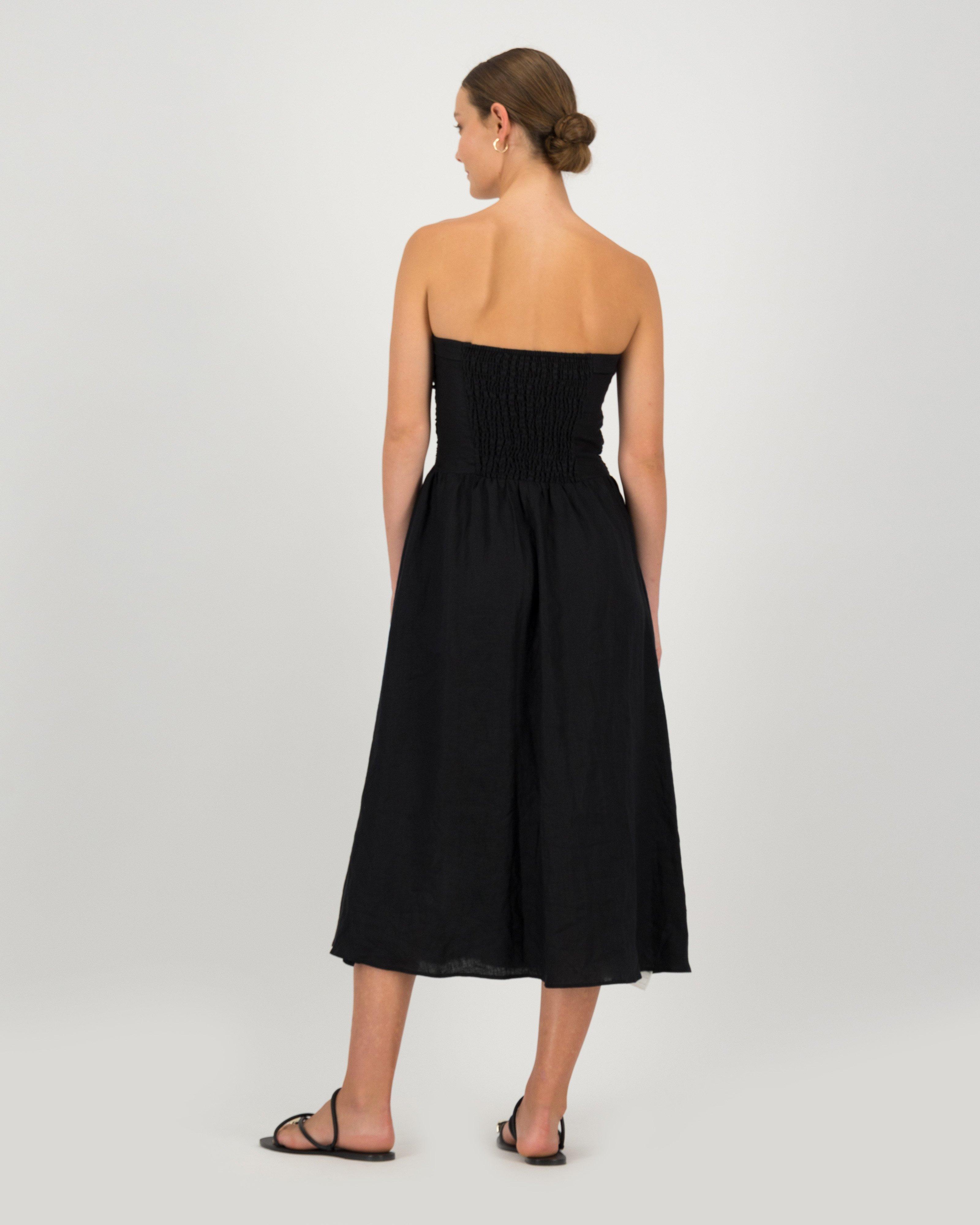 Perth Strapless Dress -  black