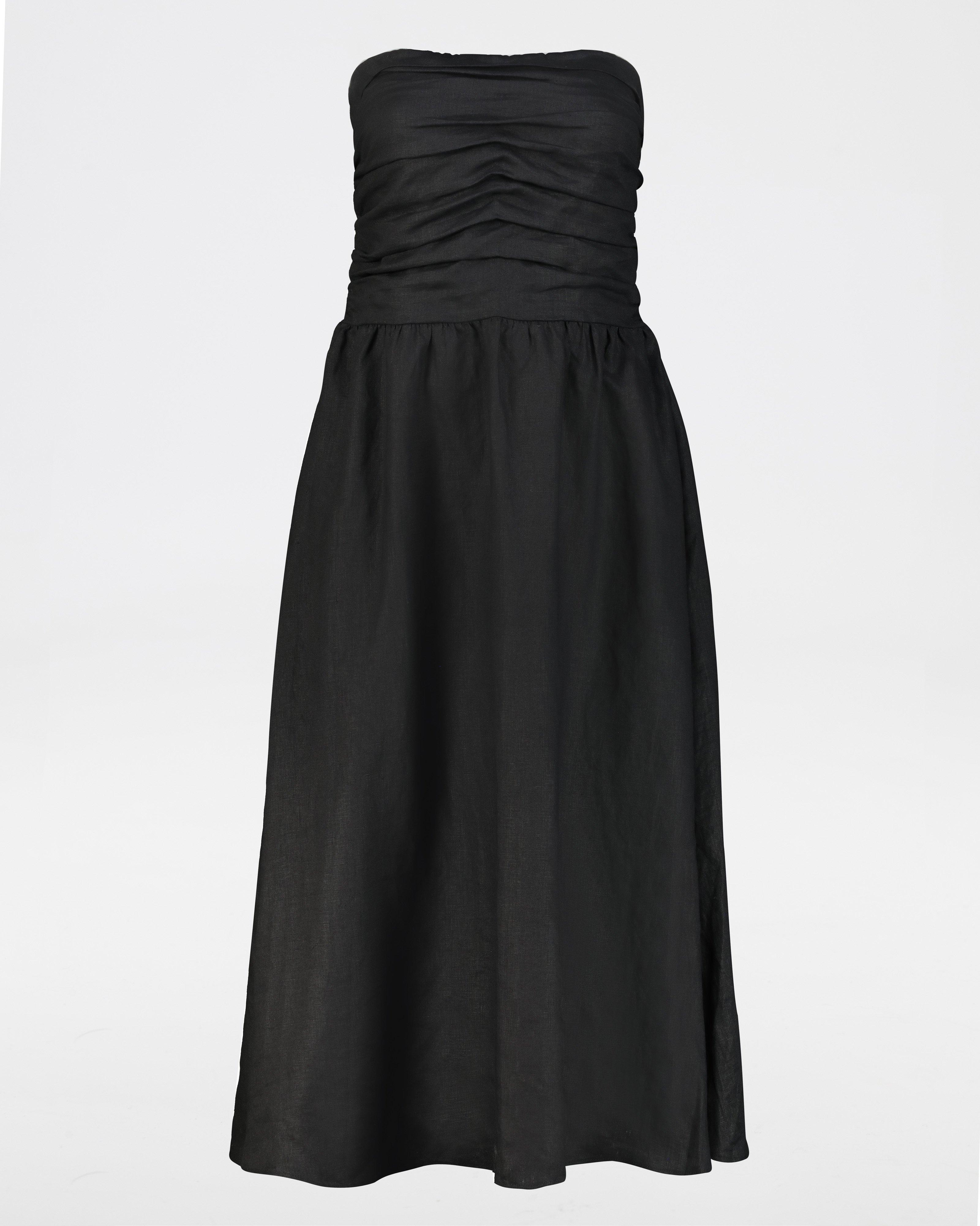 Perth Strapless Dress -  black