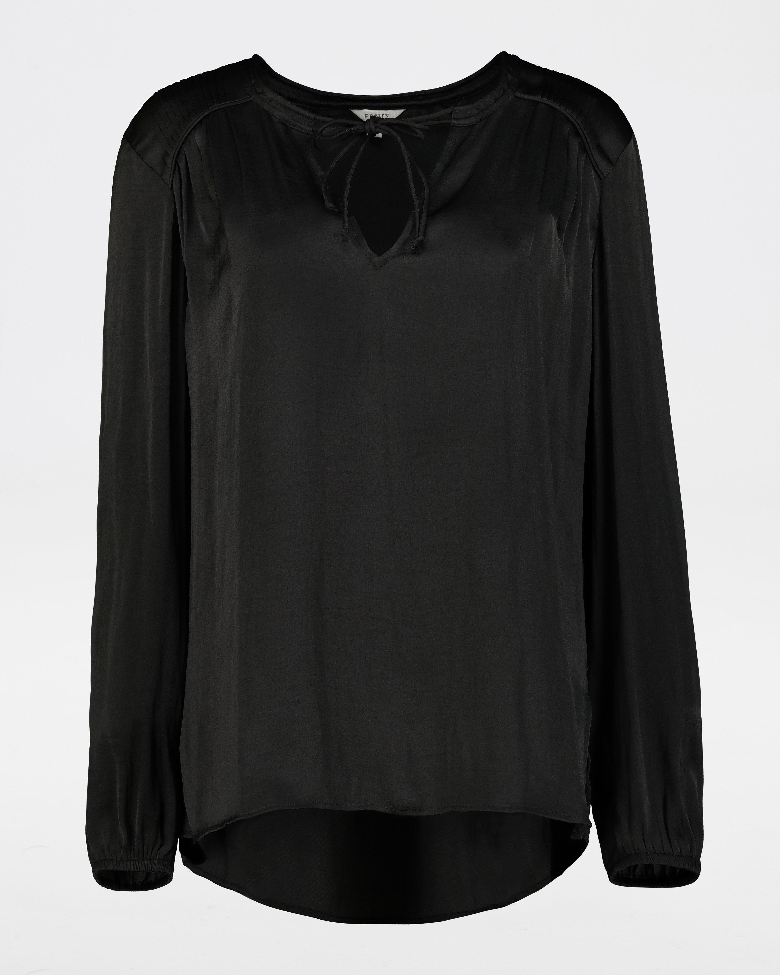 Tracey Feminine Blouse -  black