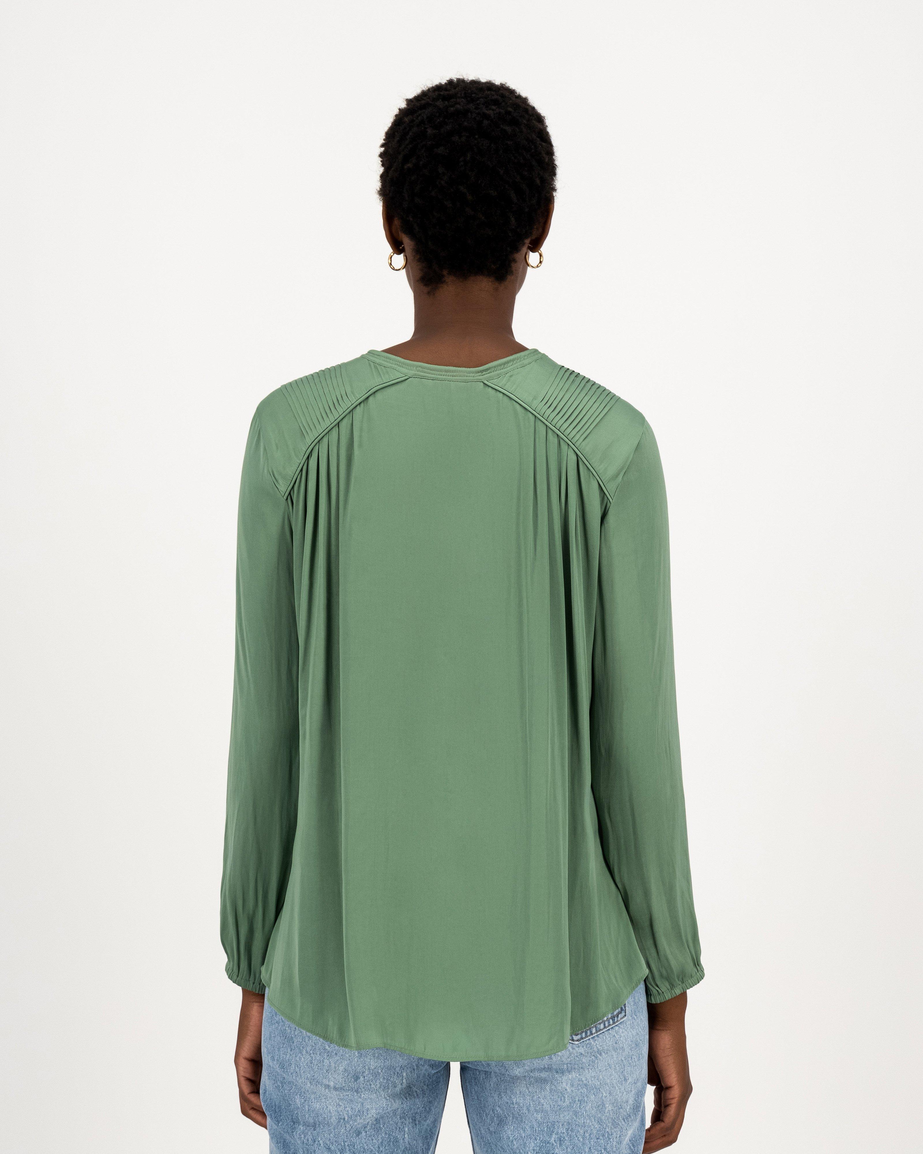 Tracey Feminine Blouse -  green