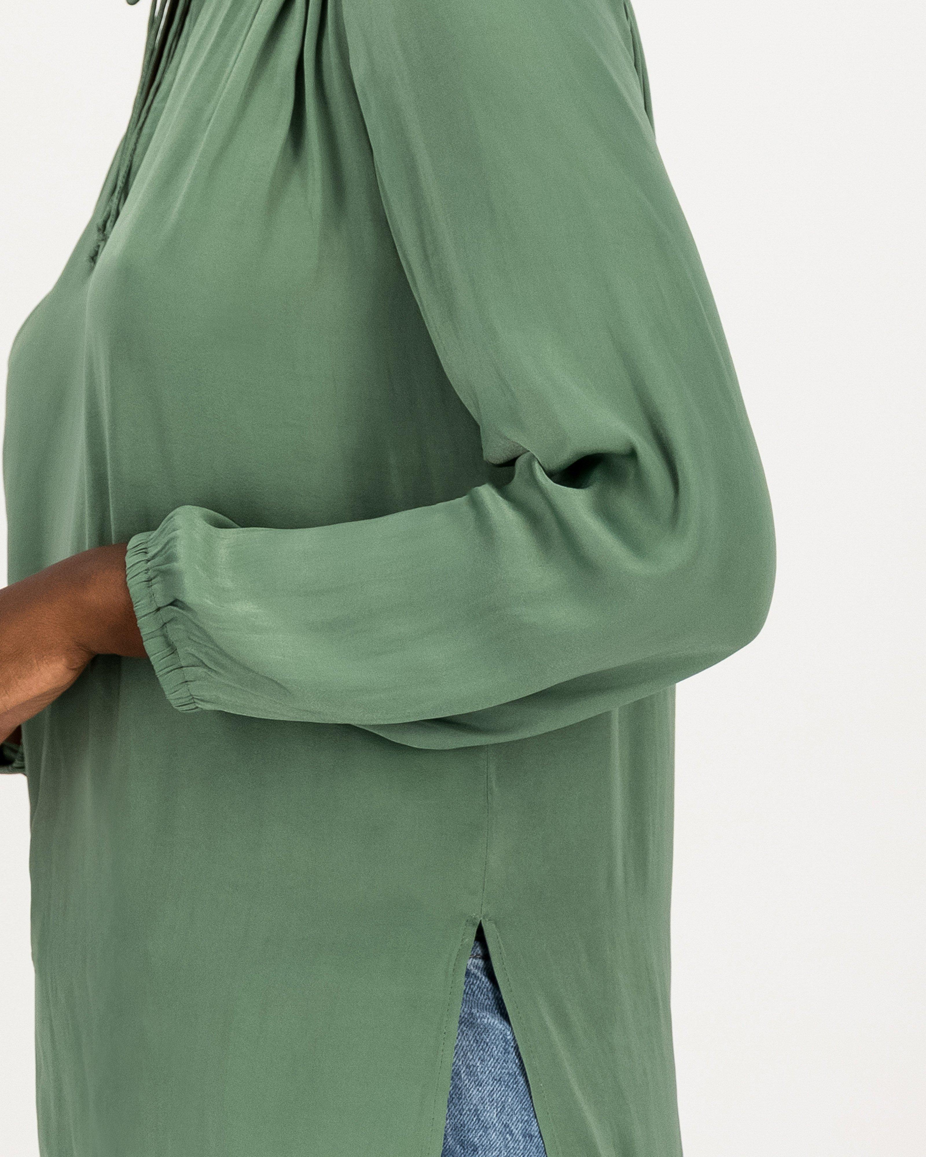 Tracey Feminine Blouse -  green