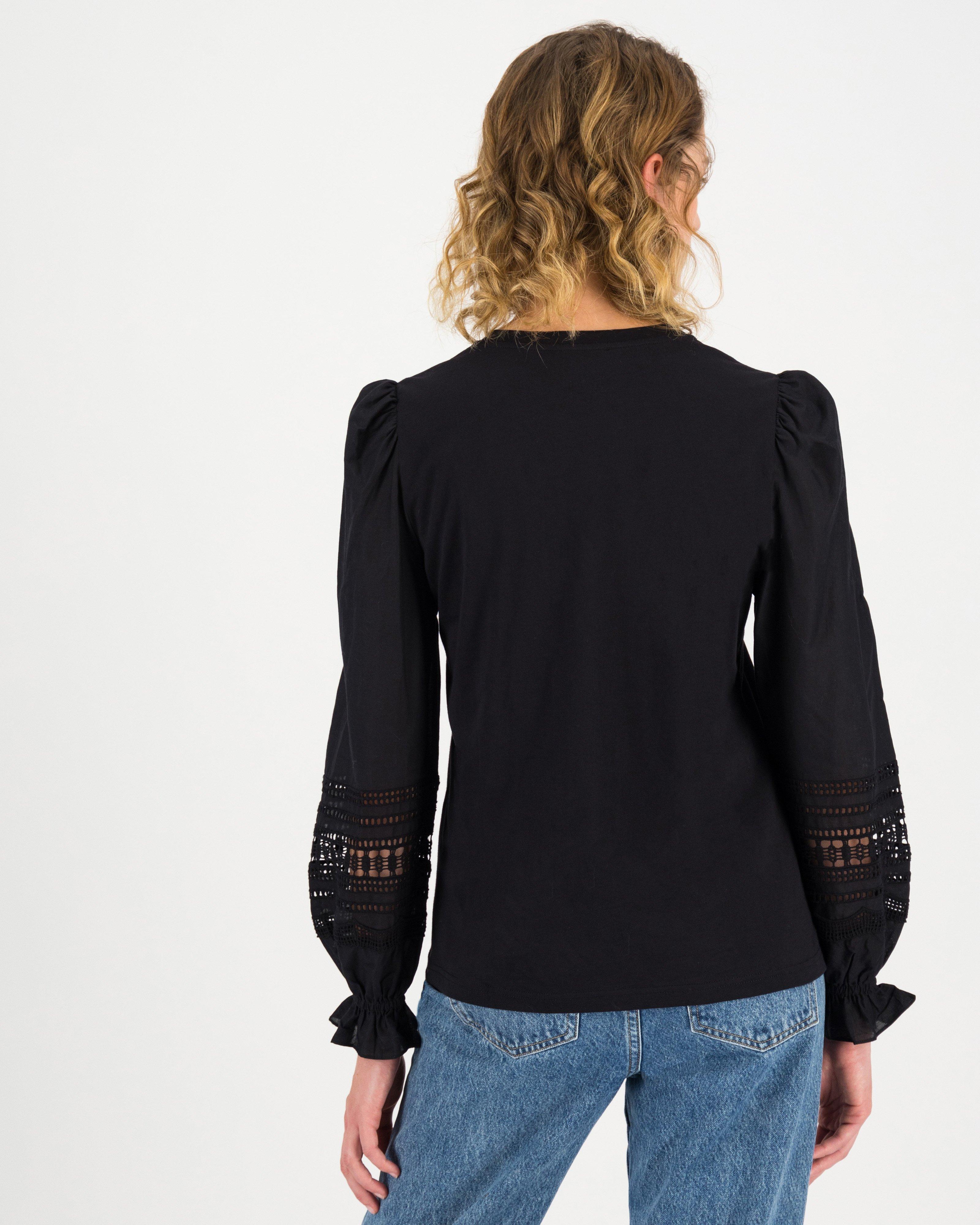 Imaan Lace Top -  black