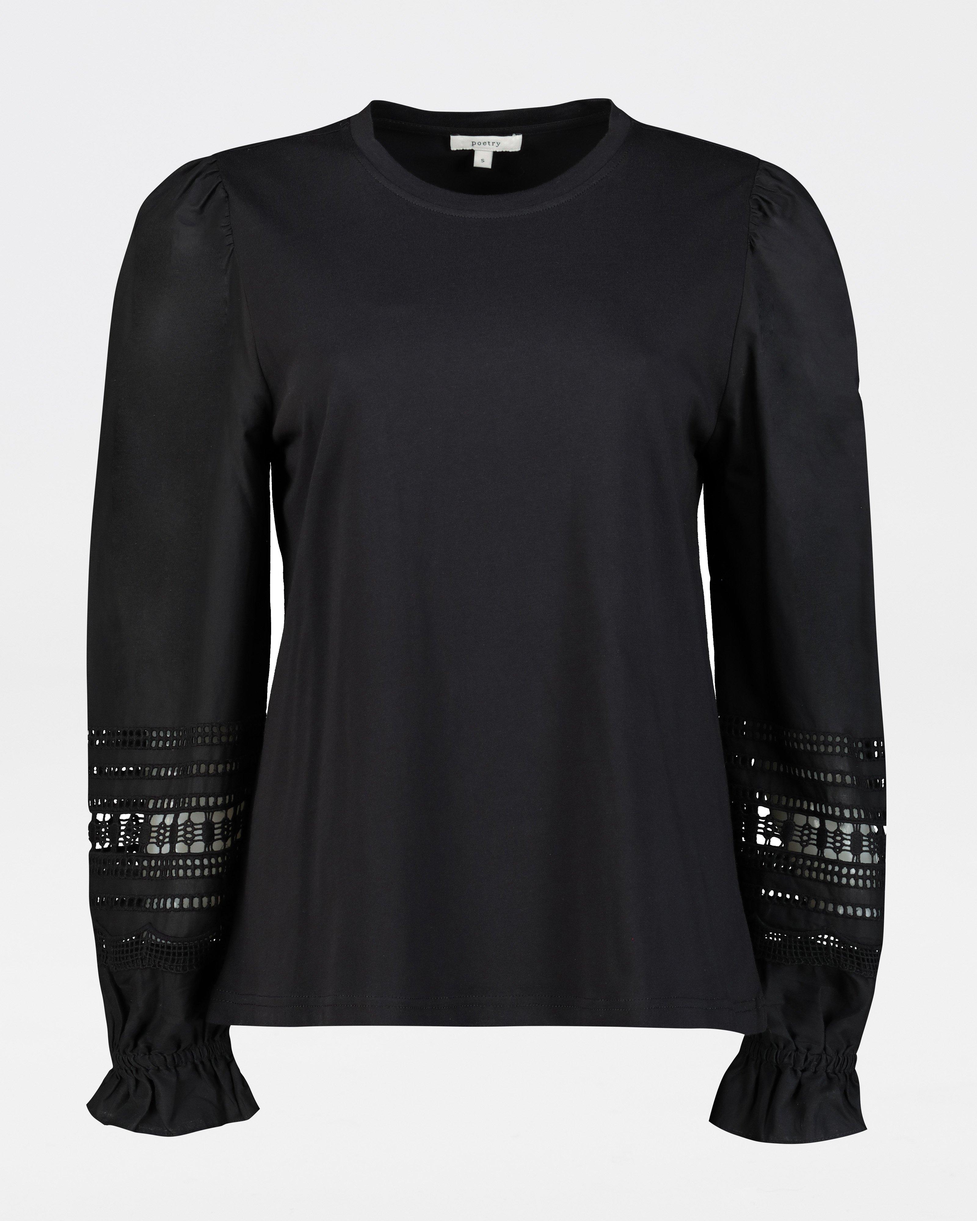 Imaan Lace Top -  black