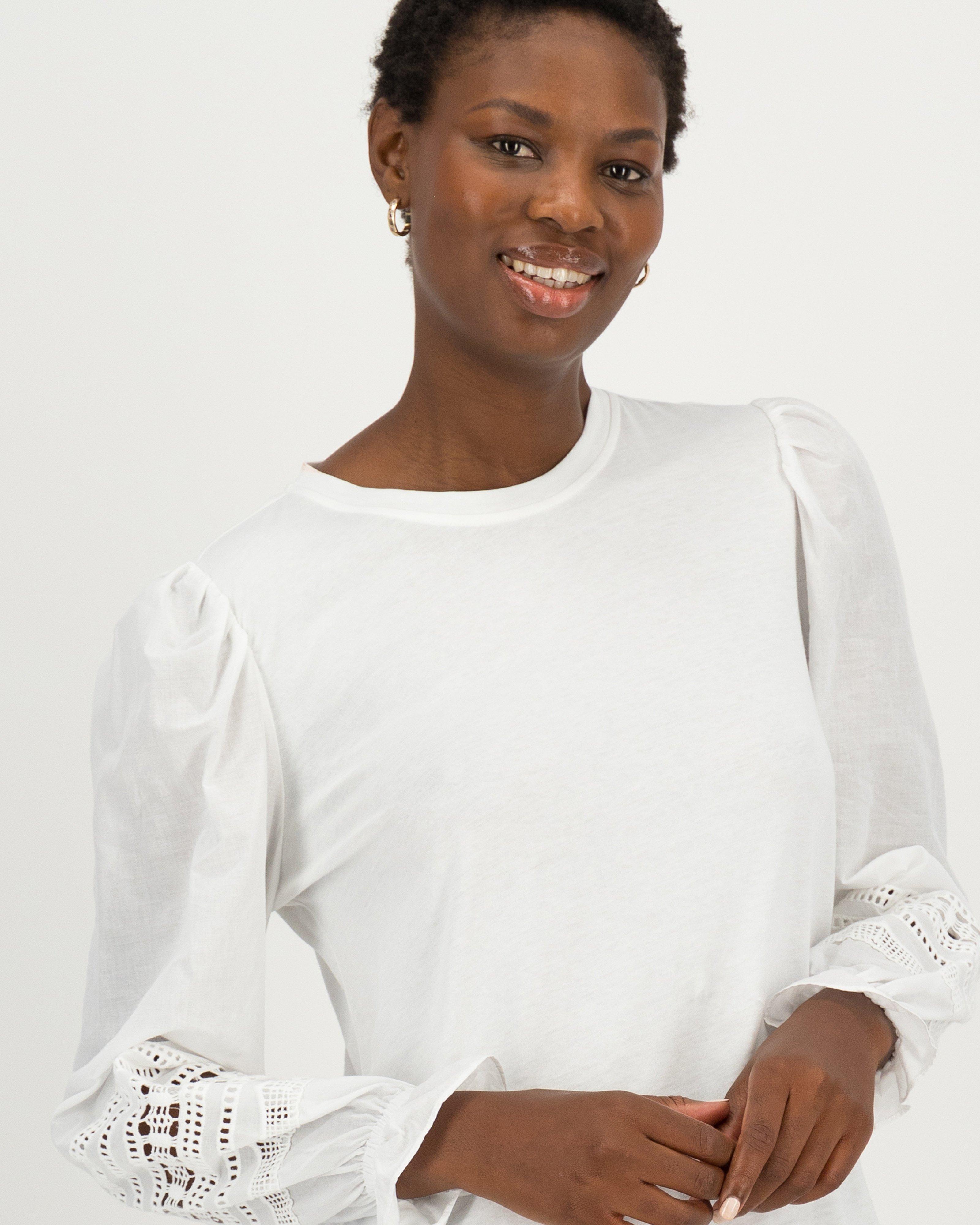 Imaan Lace Top -  milk