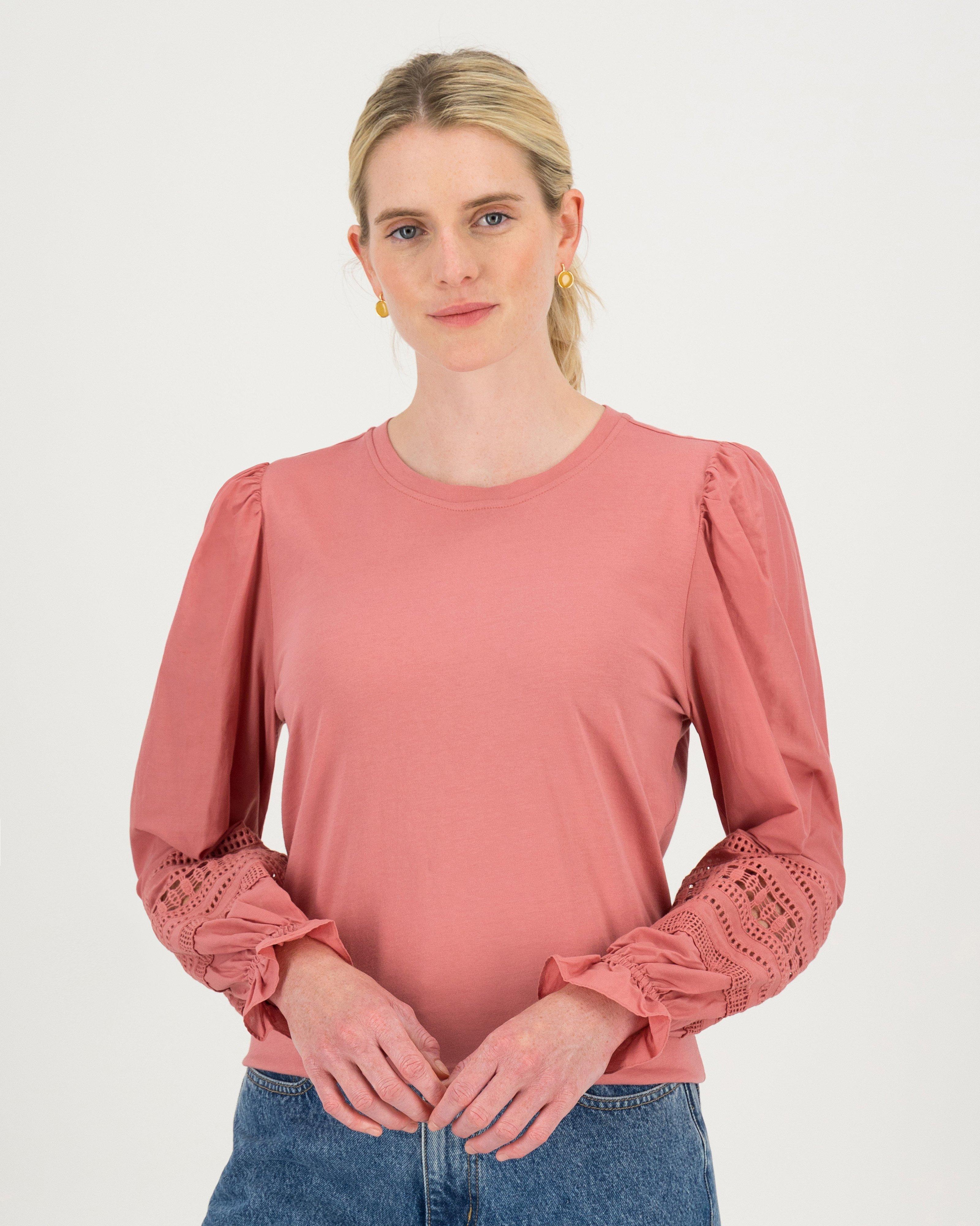 Imaan Lace Top -  rust