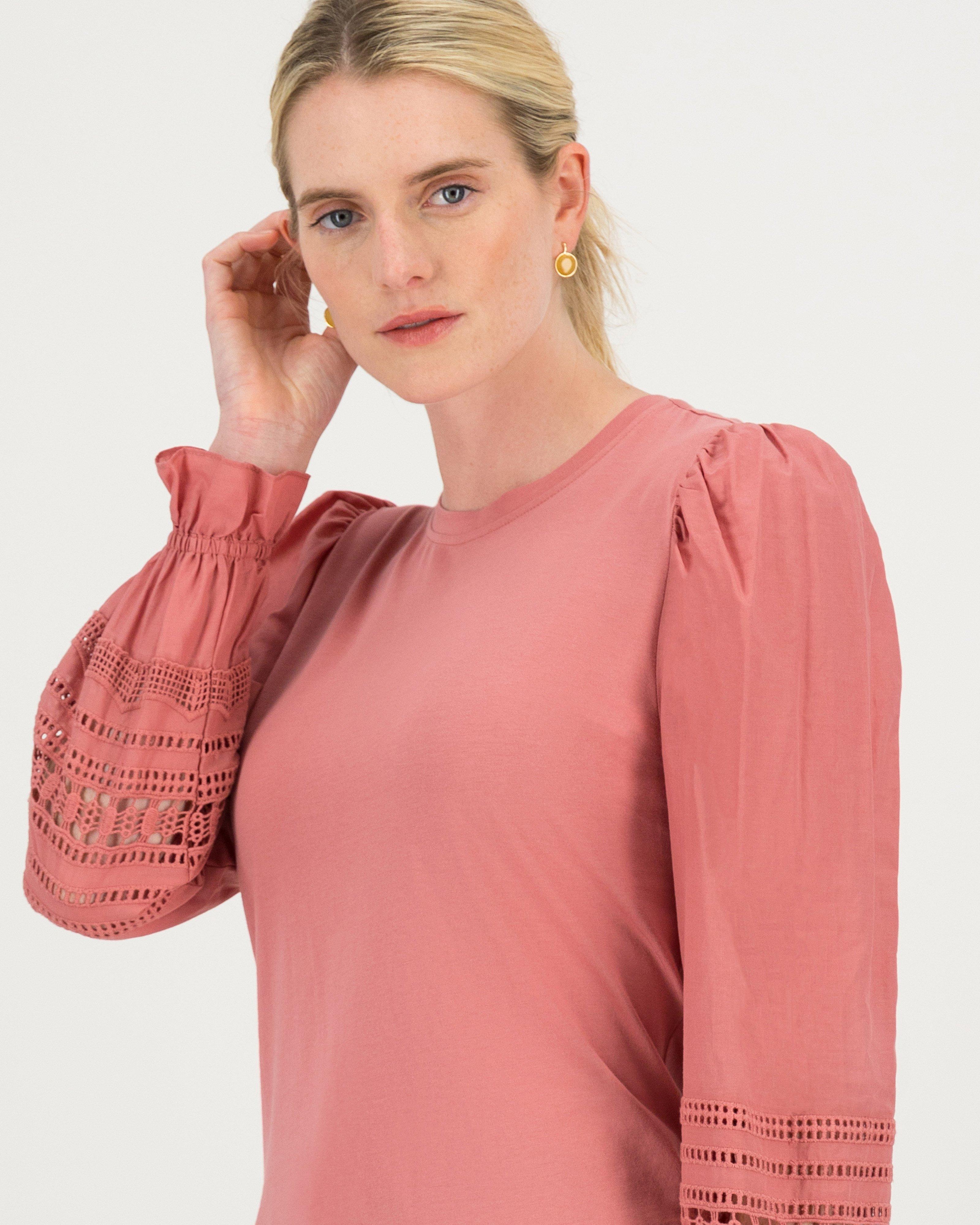 Imaan Lace Top -  rust