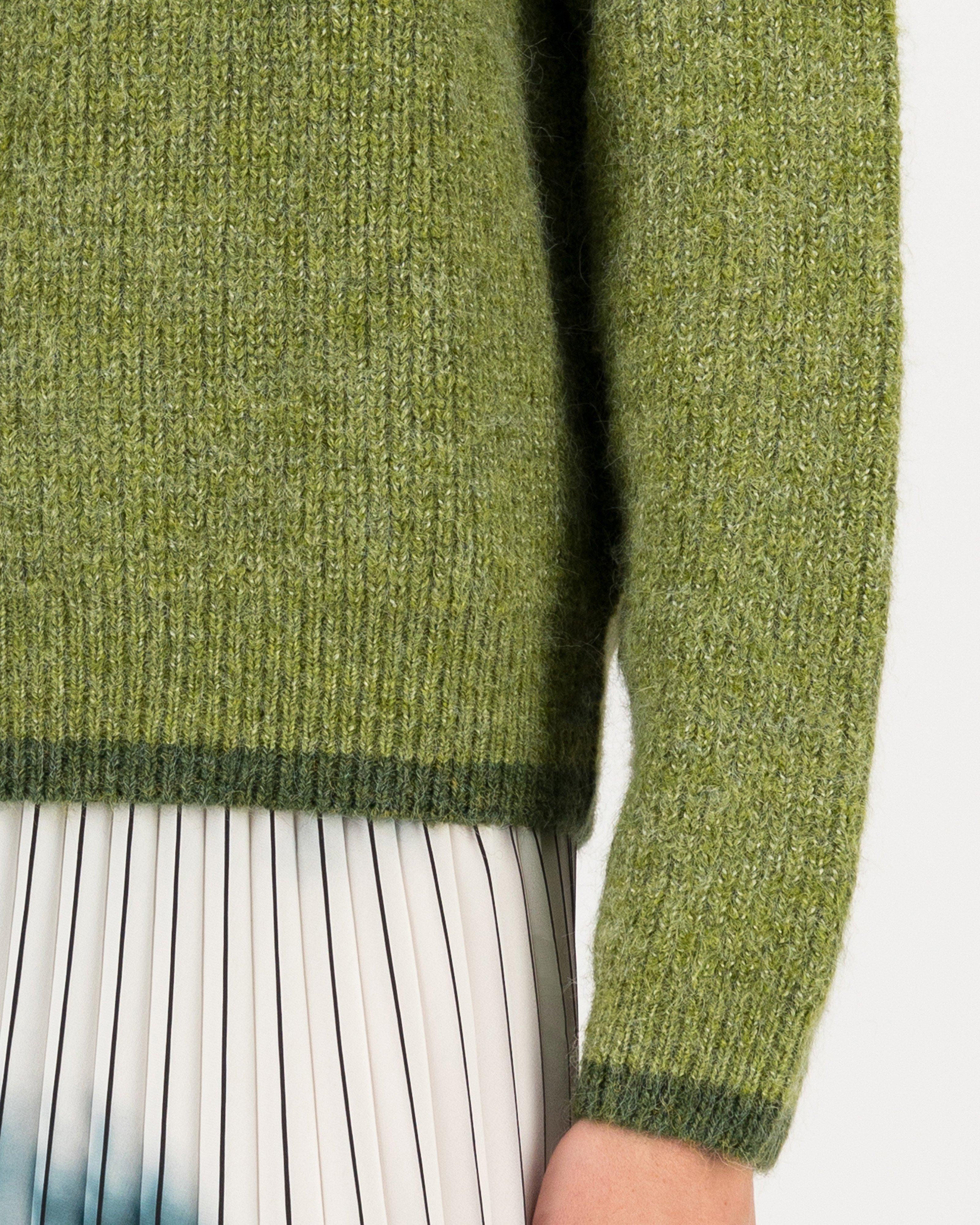 Clarice Two-Tone Jumper -  green