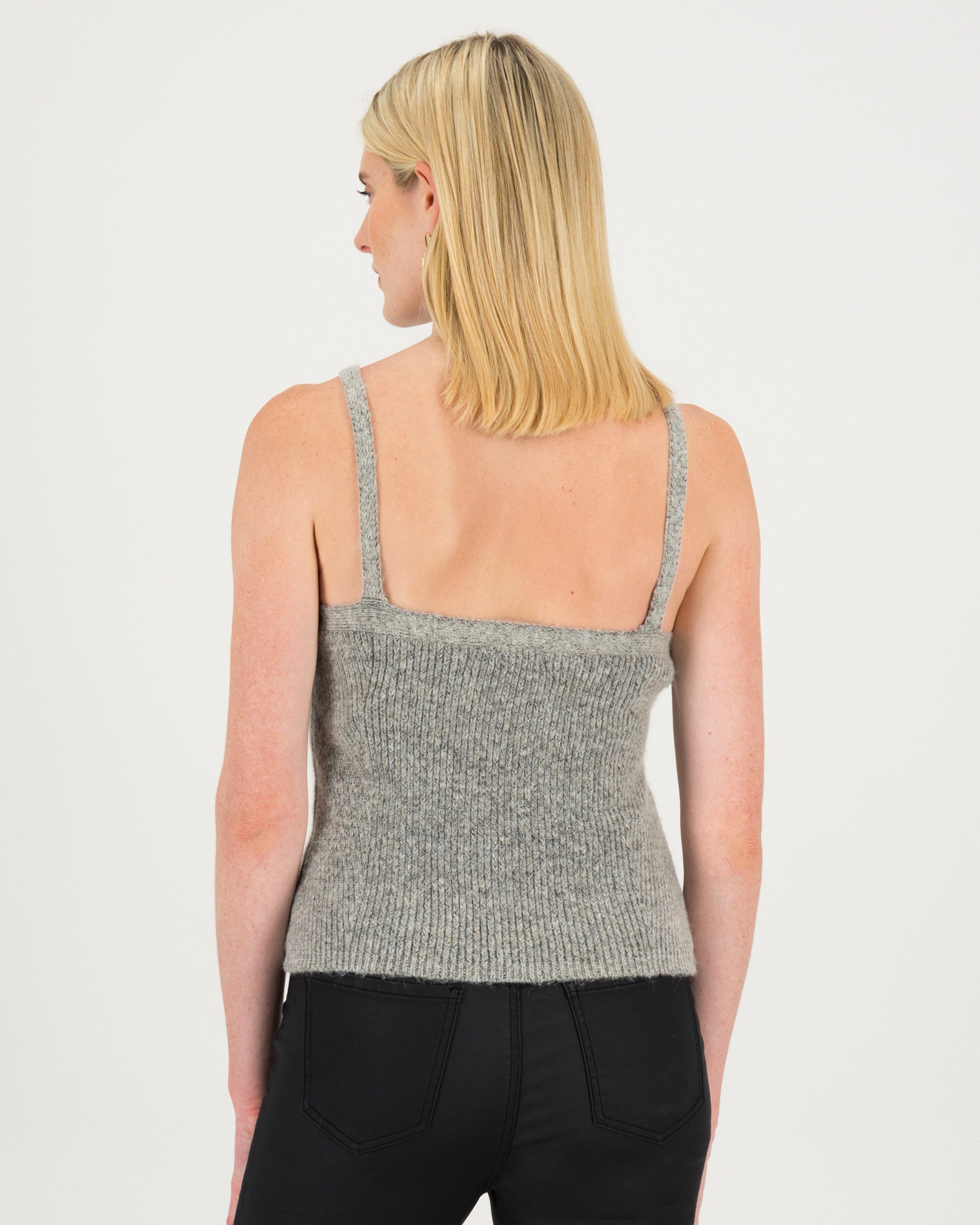 Holly Knitted Vest -  taupe