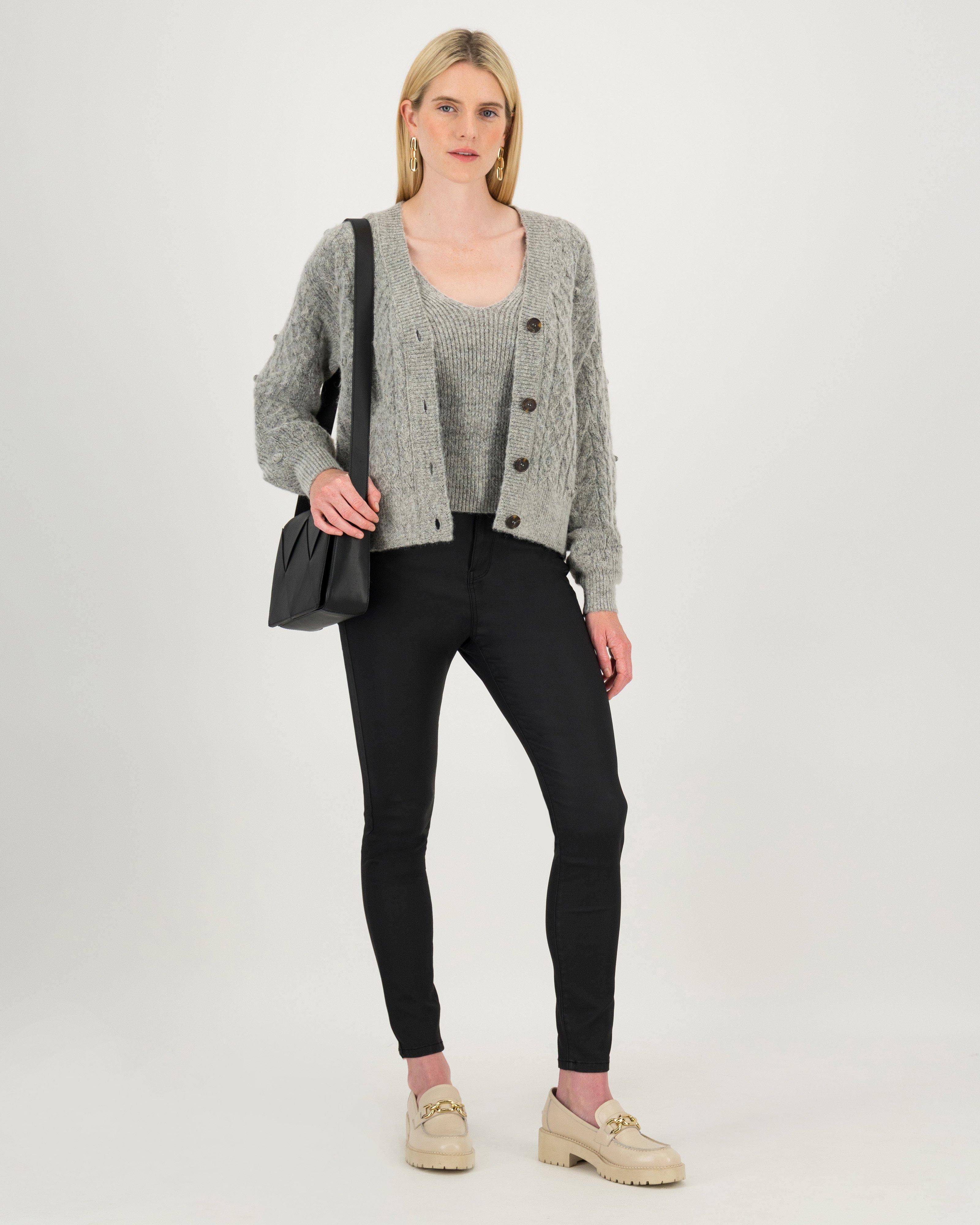 Holly Knitted Vest -  taupe