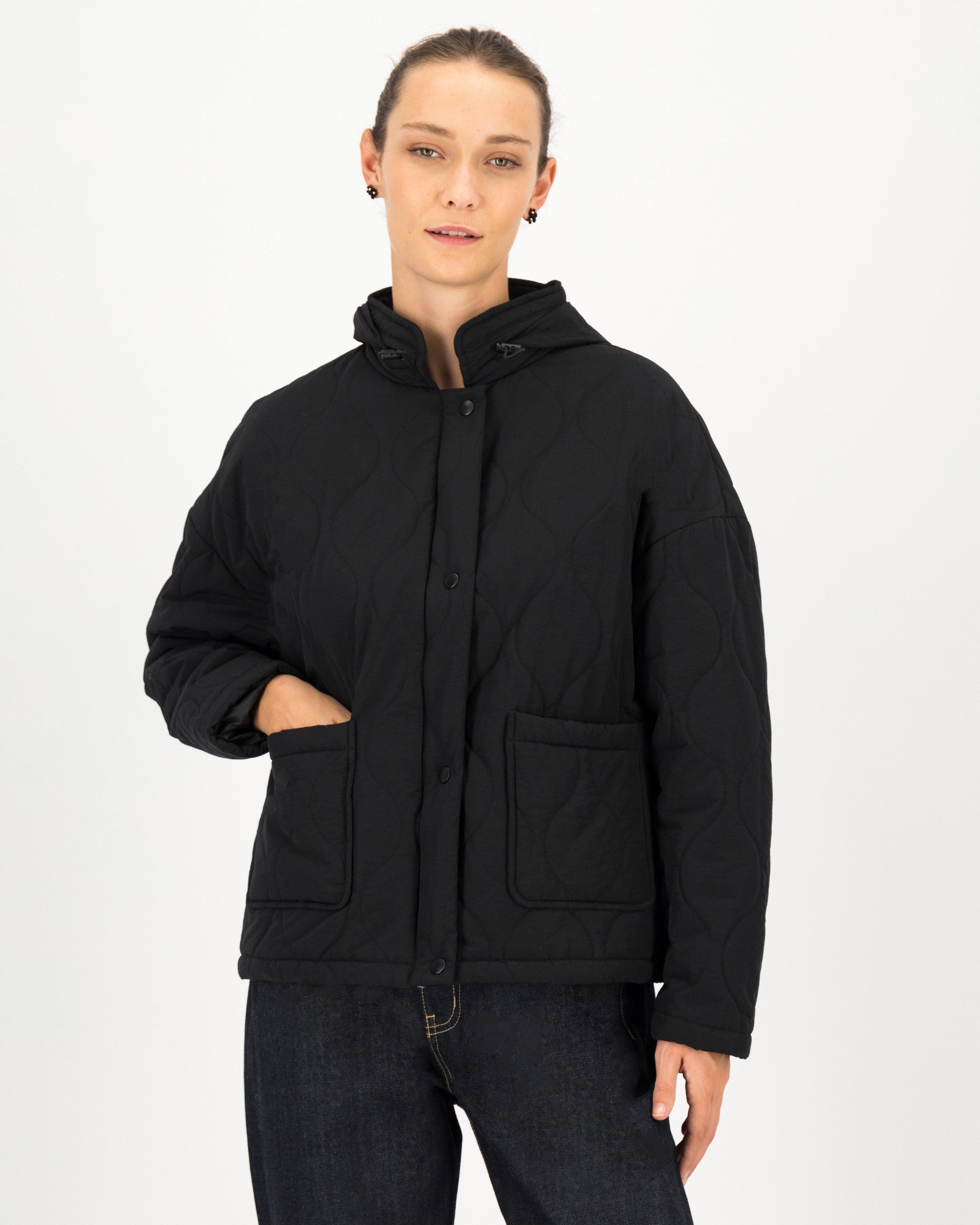 Manon Quilted Jacket -  black