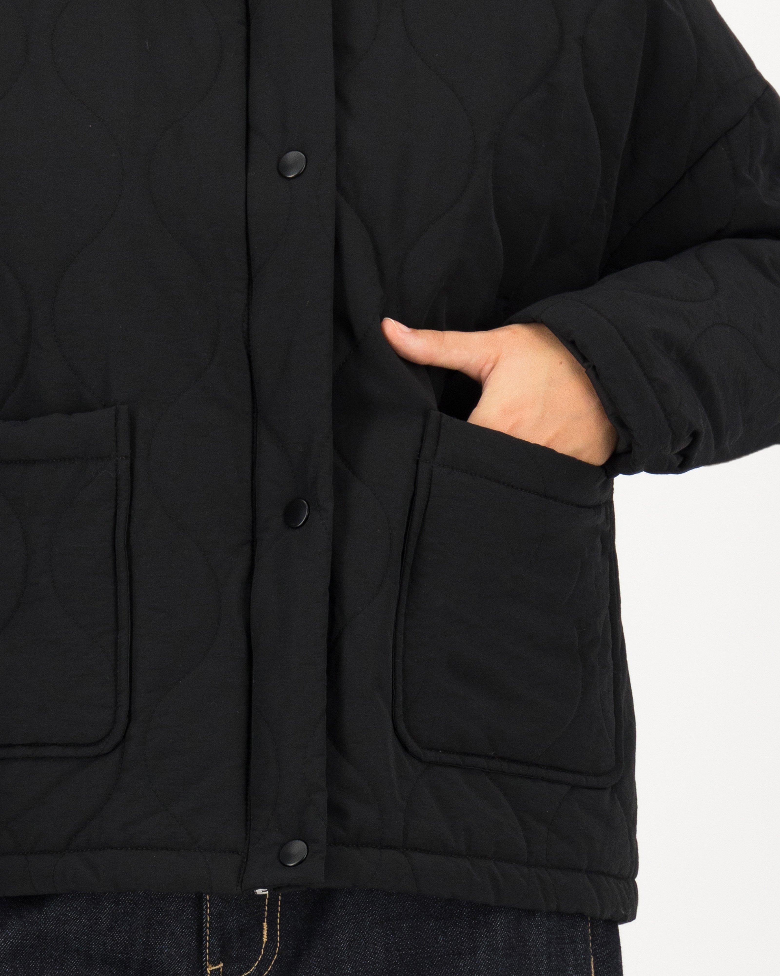 Manon Quilted Jacket -  black