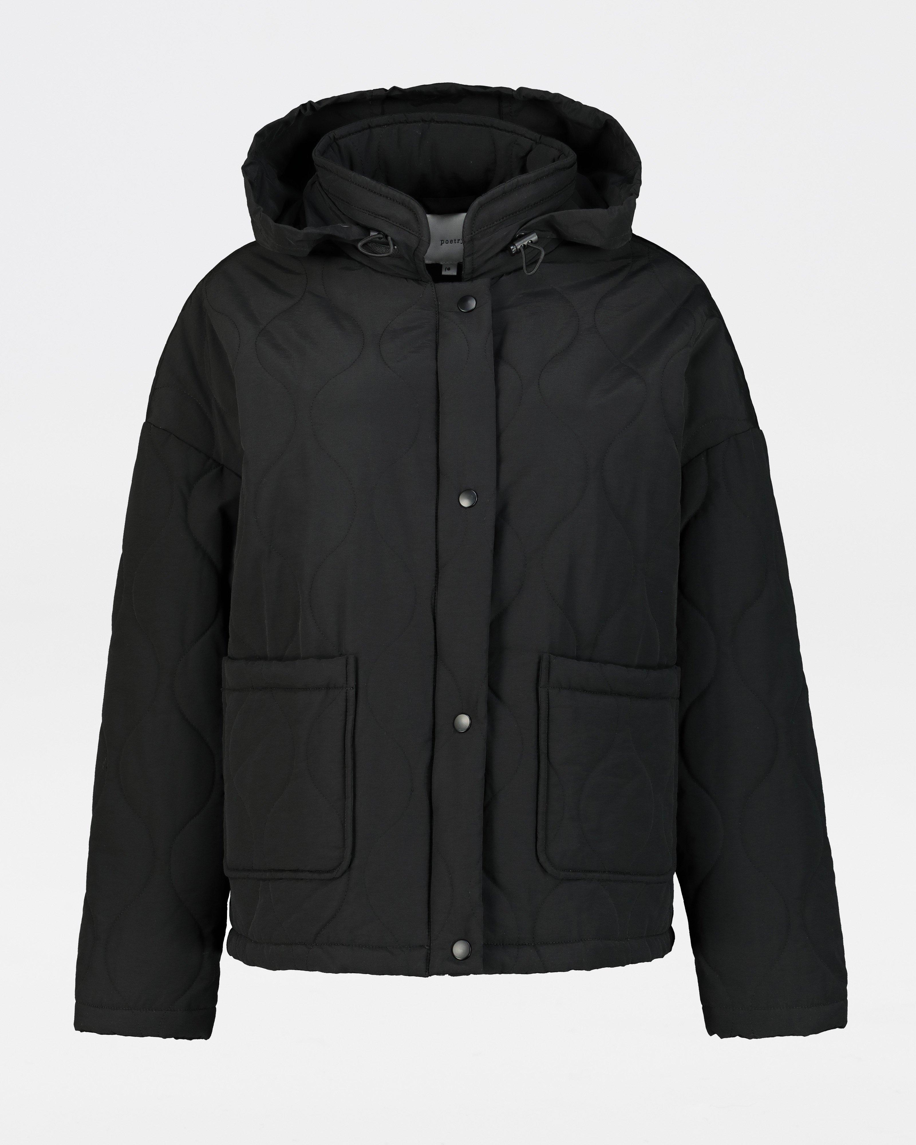 Manon Quilted Jacket -  black