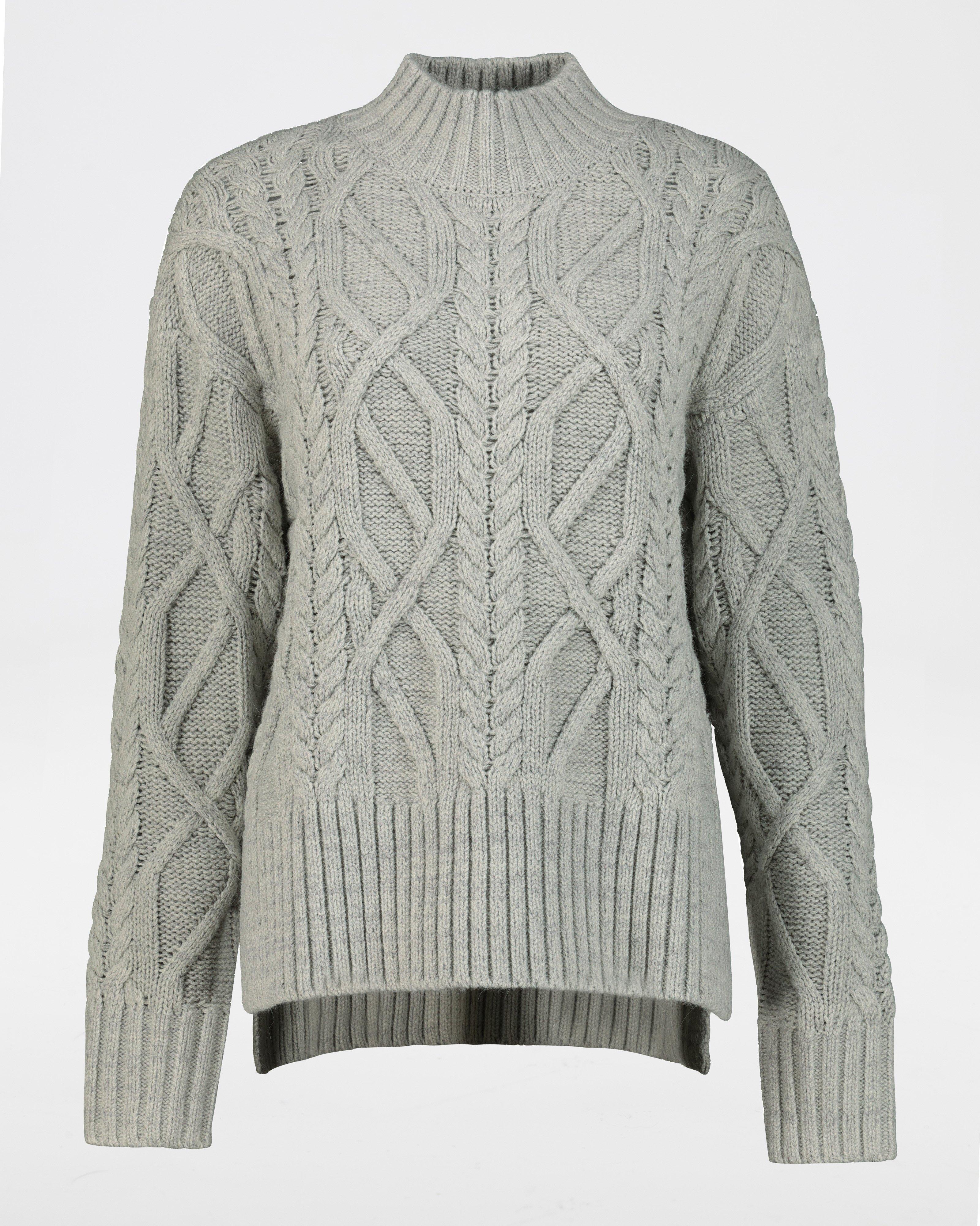 Poetry Simona Cabled Jumper -  grey