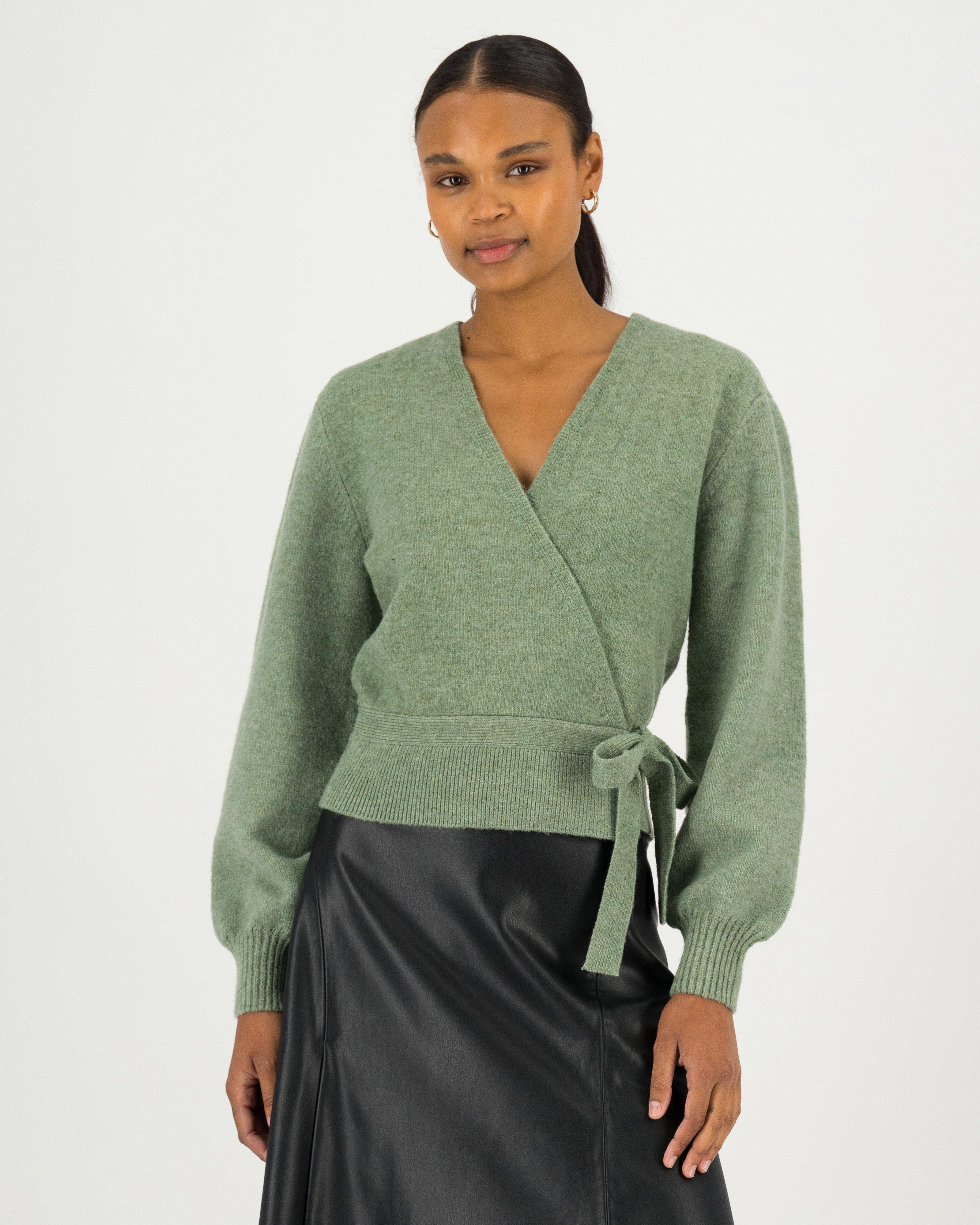 Bailey Wrap Cardigan -  lightgreen