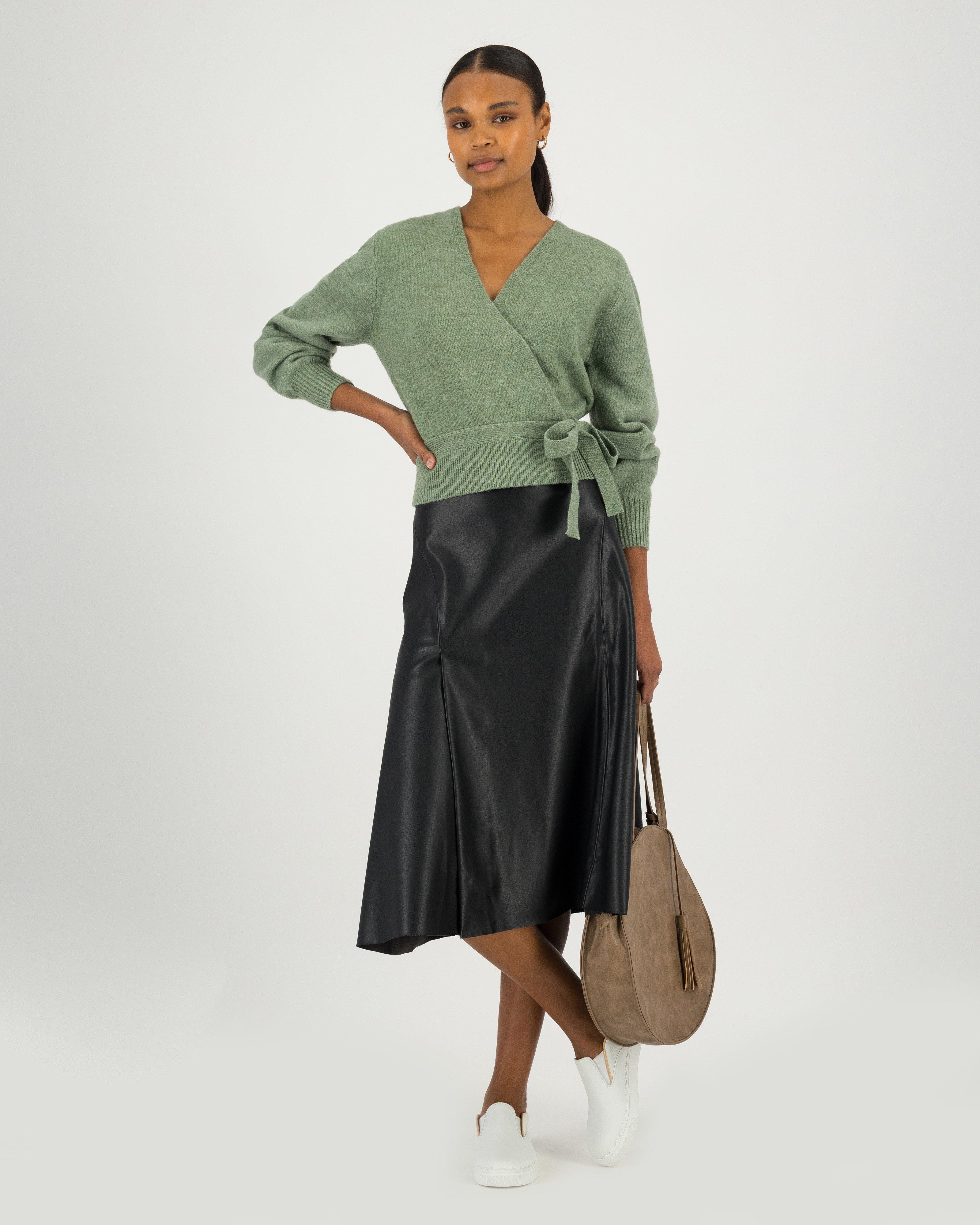 Bailey Wrap Cardigan -  lightgreen