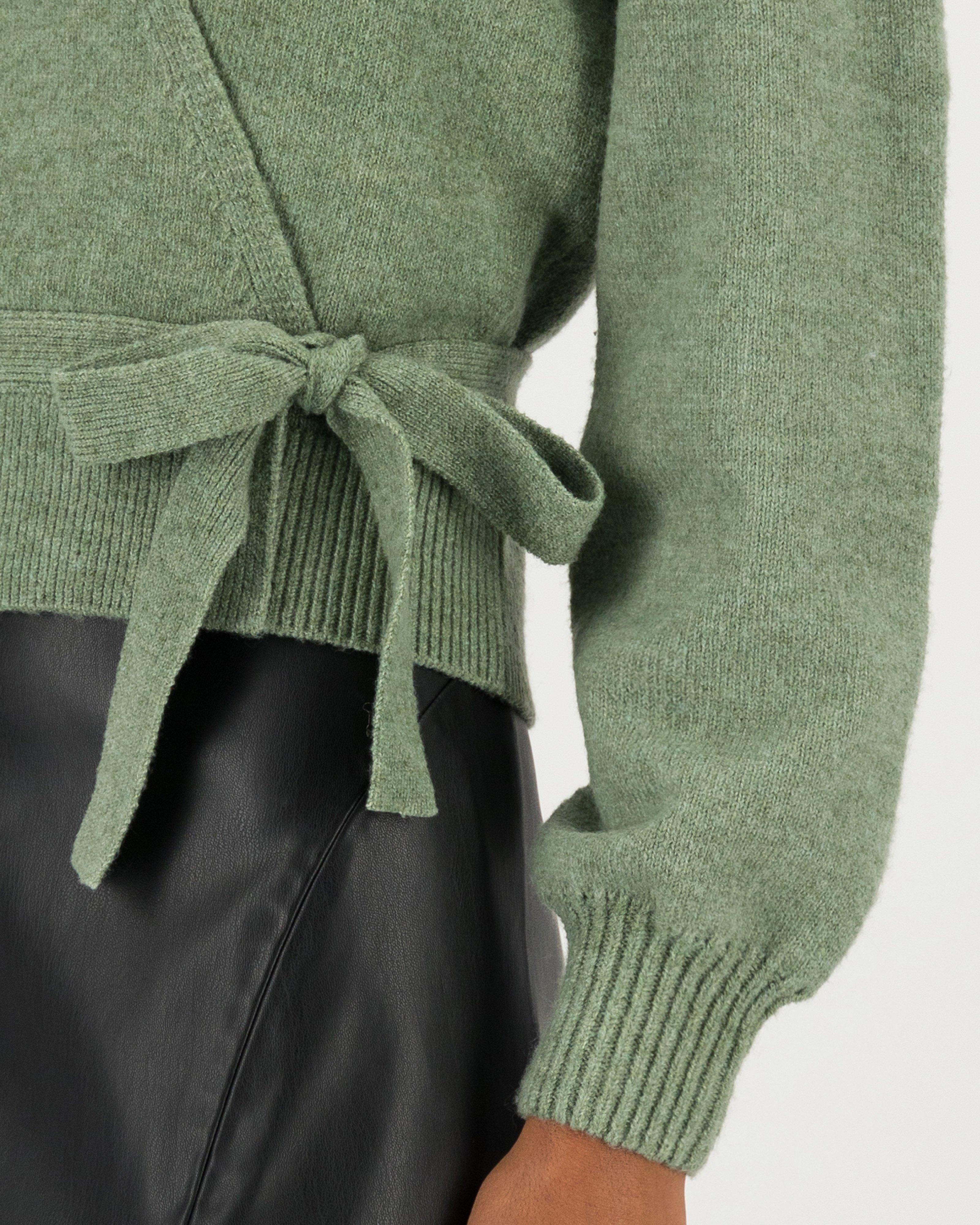 Bailey Wrap Cardigan -  lightgreen