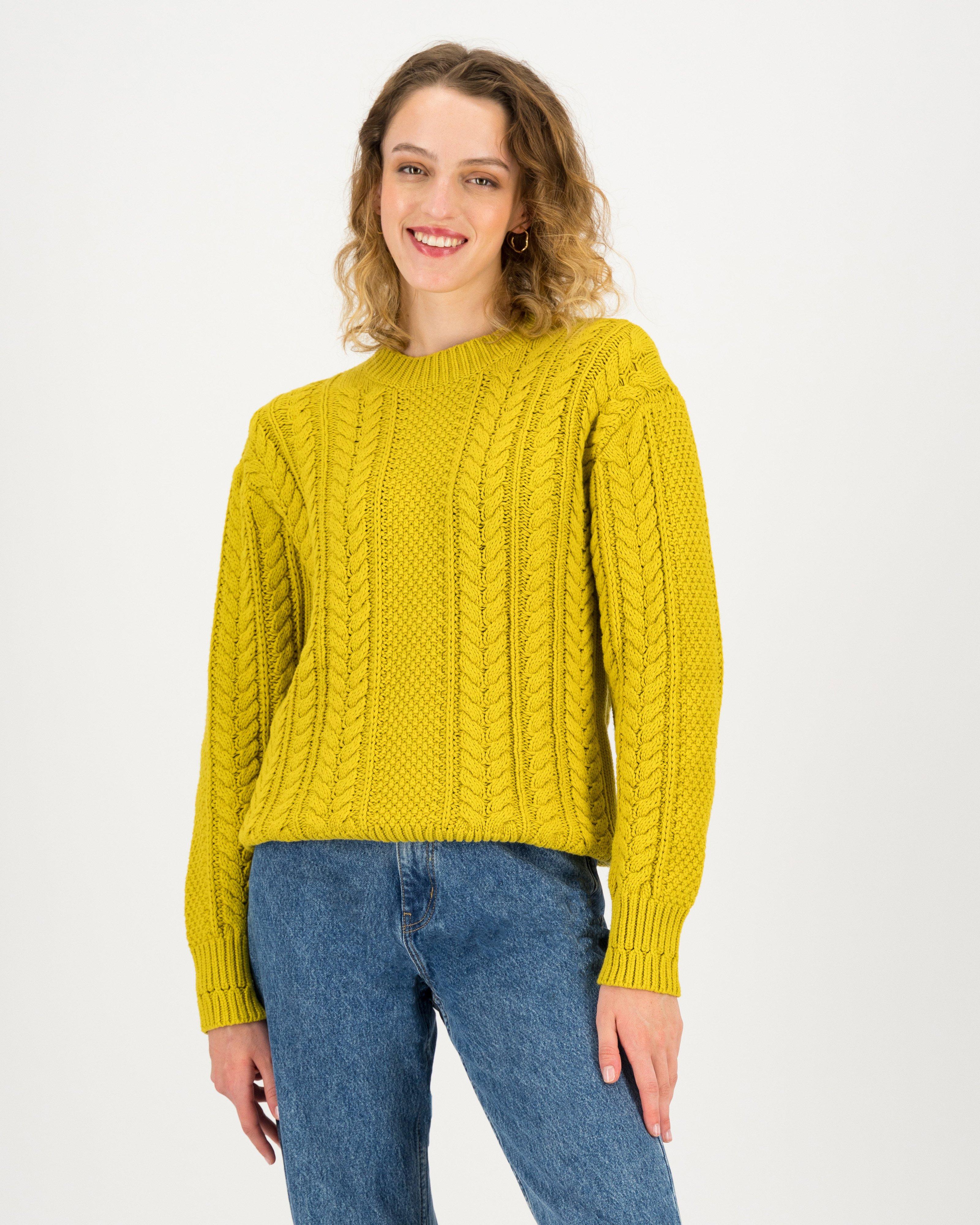 Neave Cabled Jumper -  yellow