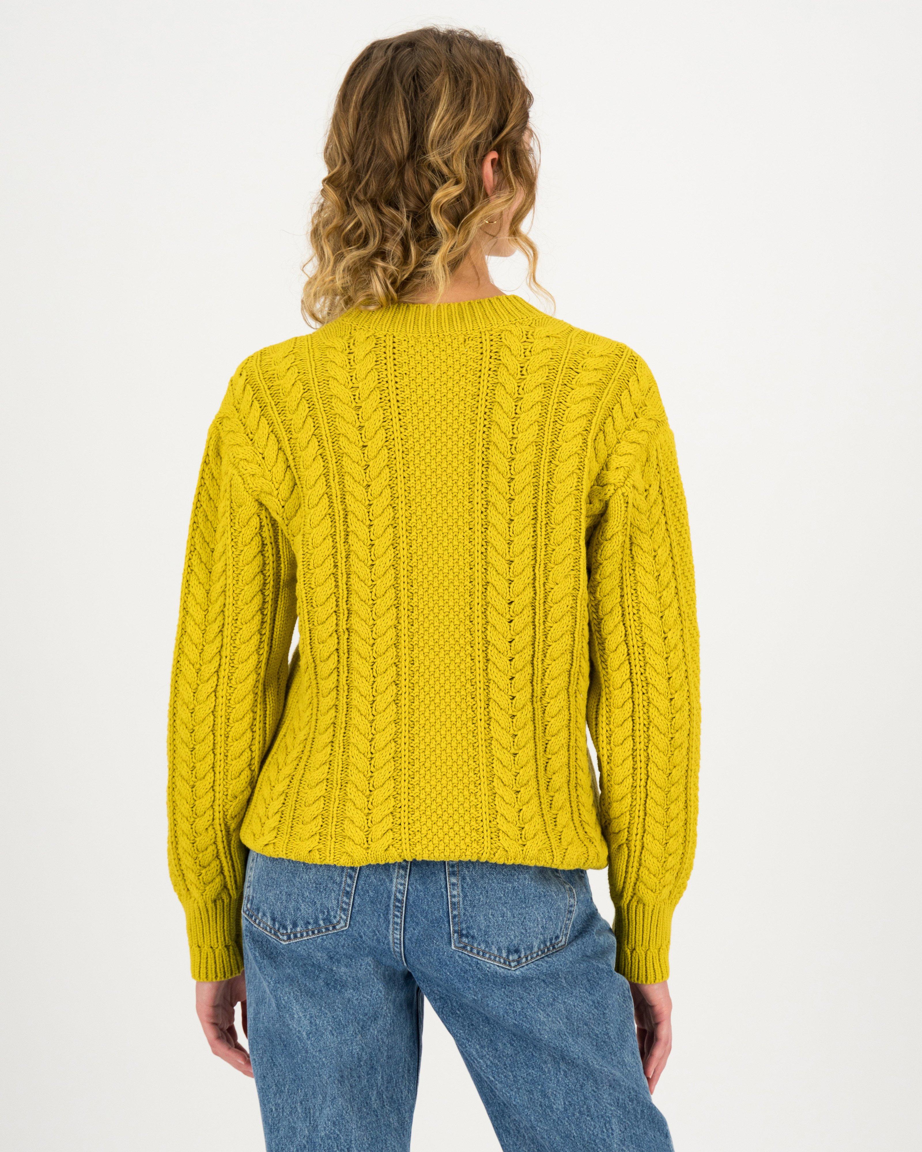 Neave Cabled Jumper -  yellow