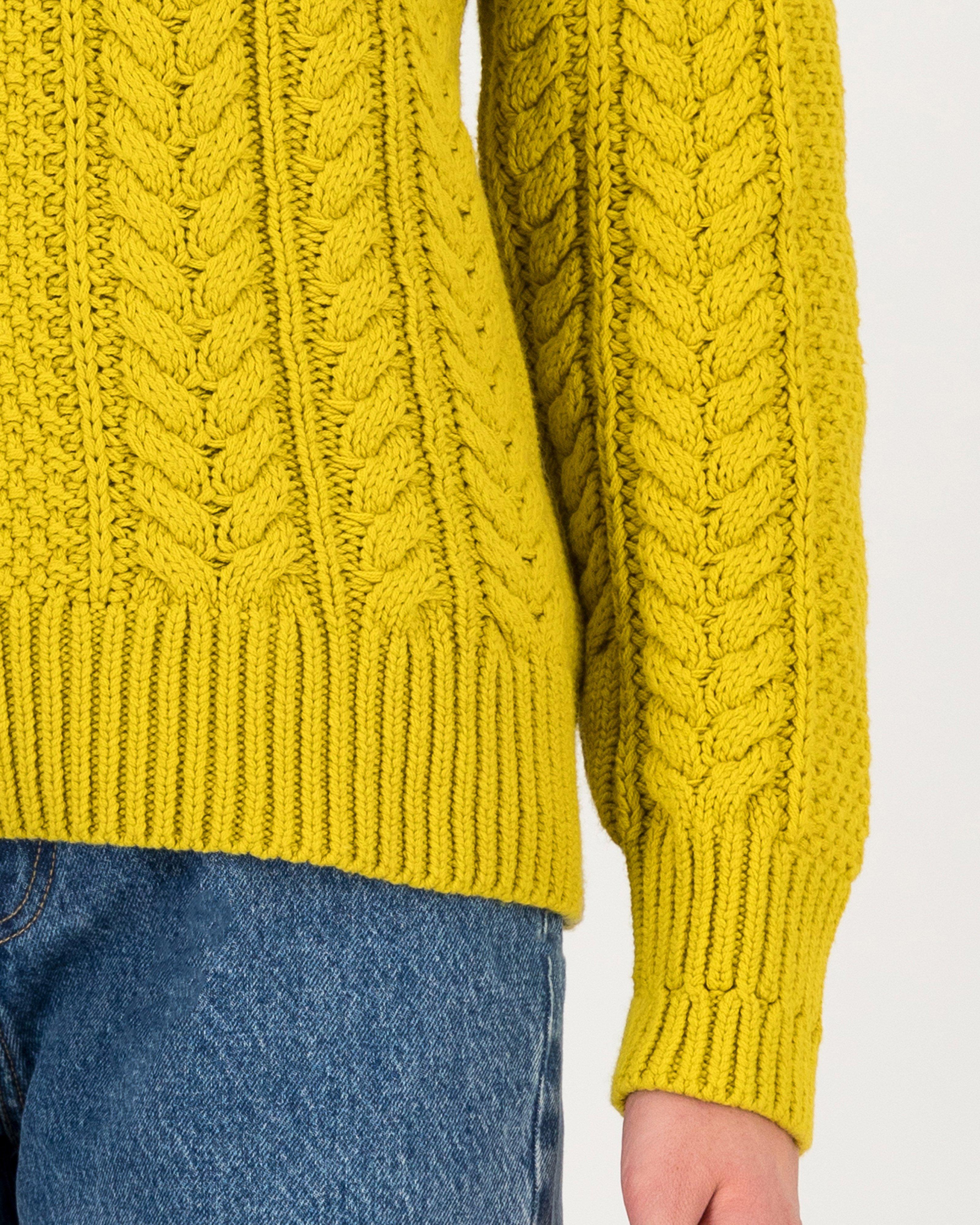 Neave Cabled Jumper -  yellow