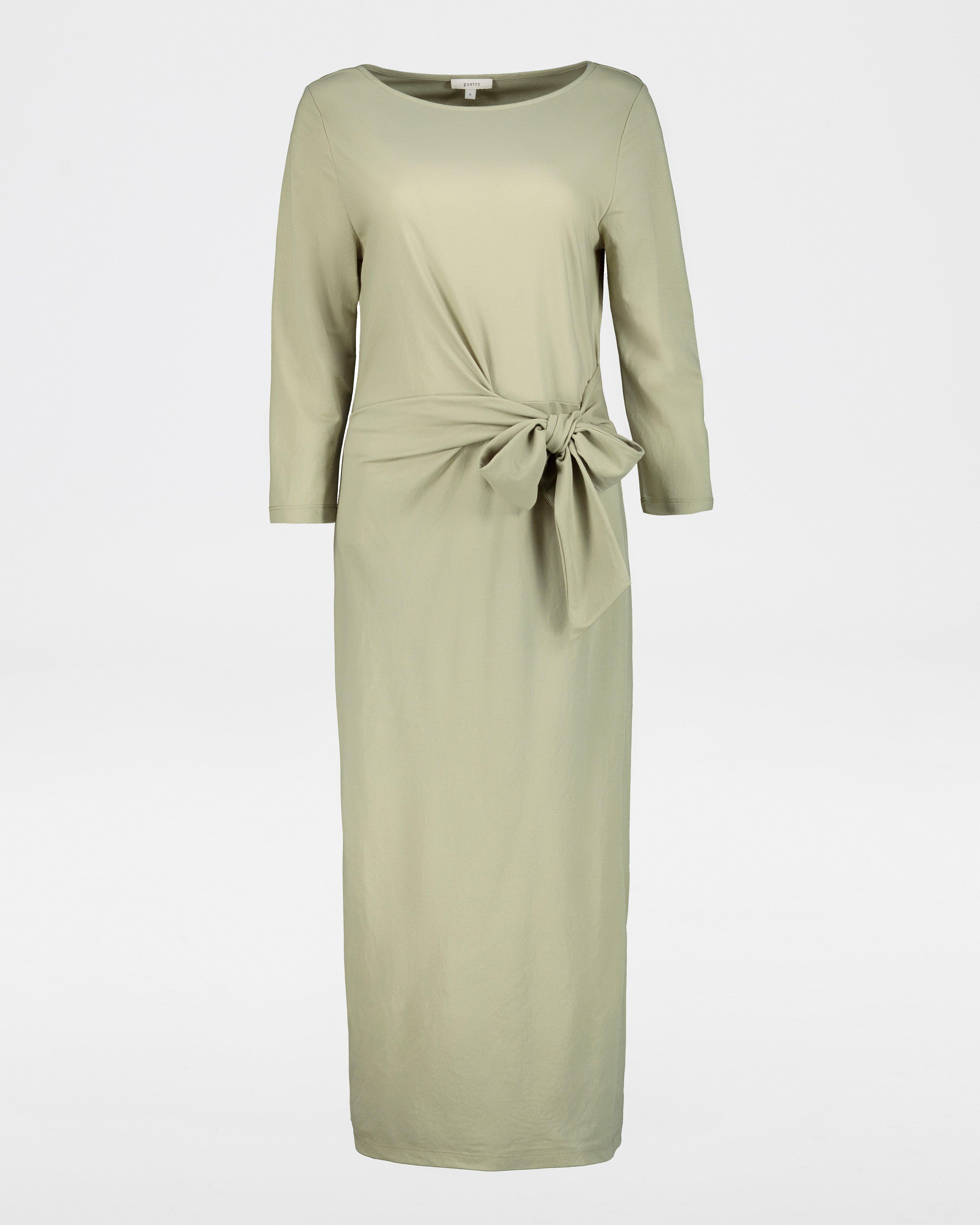 Isla Pique Knit Dress -  sage