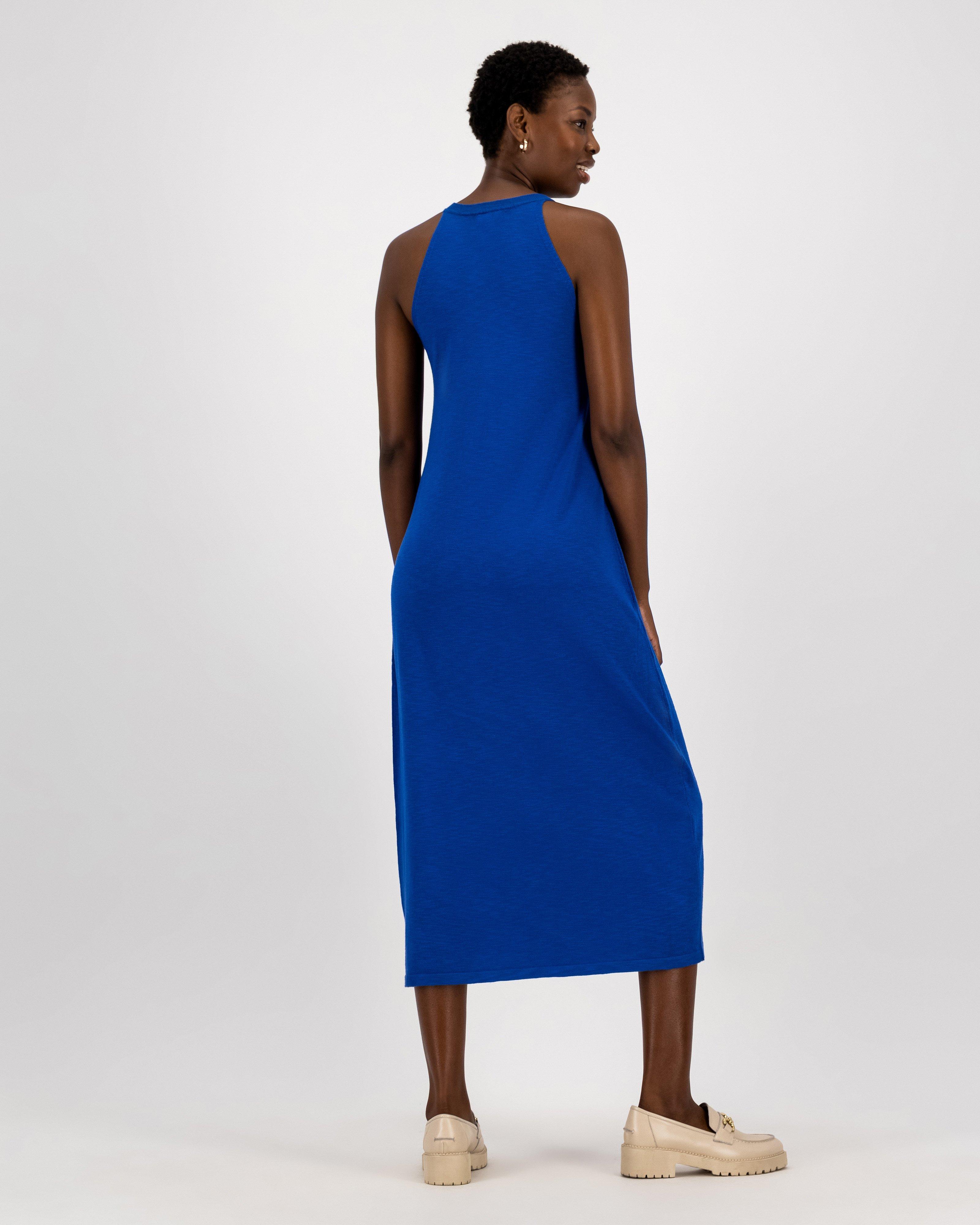 Naomi Knitwear Dress -  cobalt