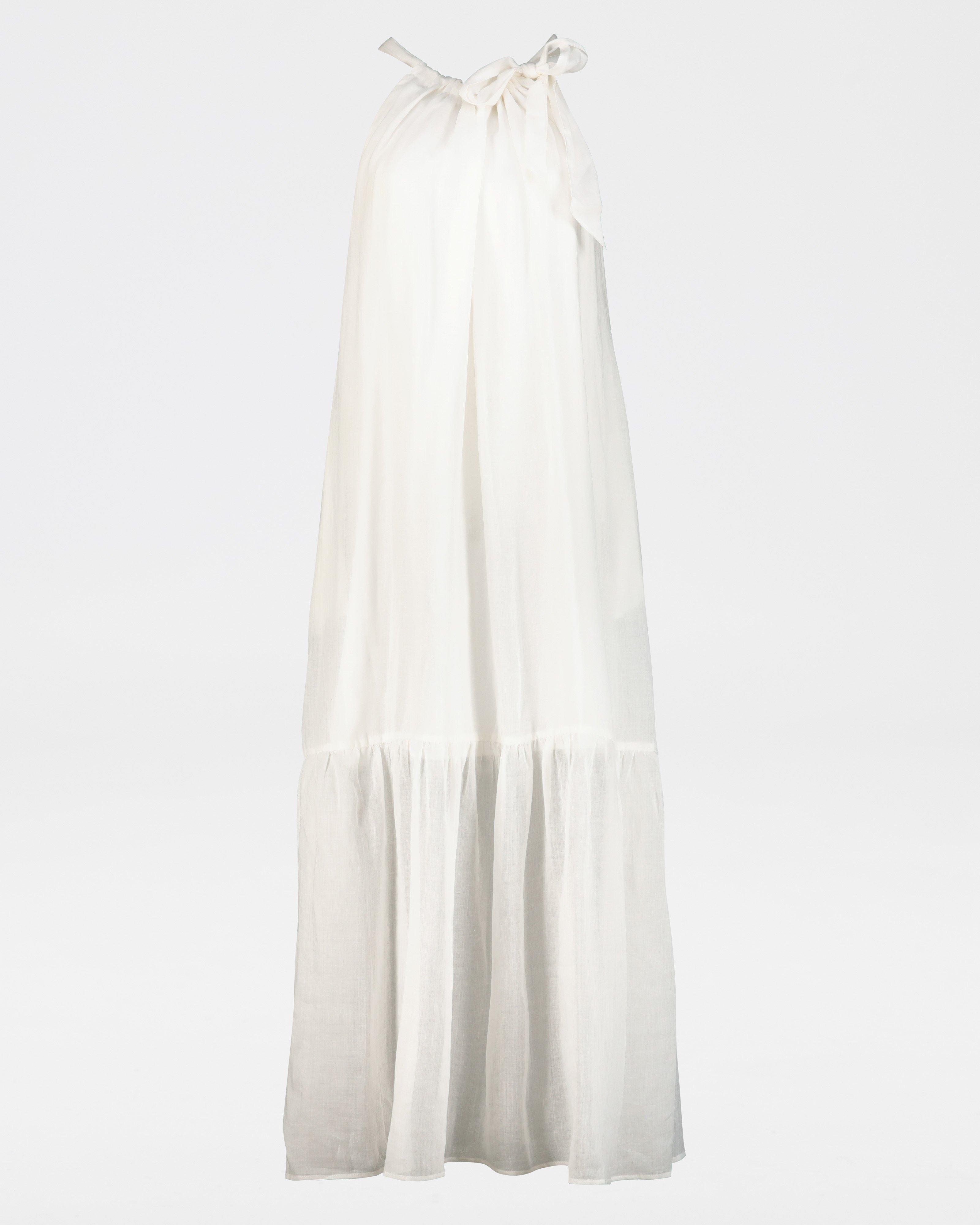 Keira Halterneck Dress -  white