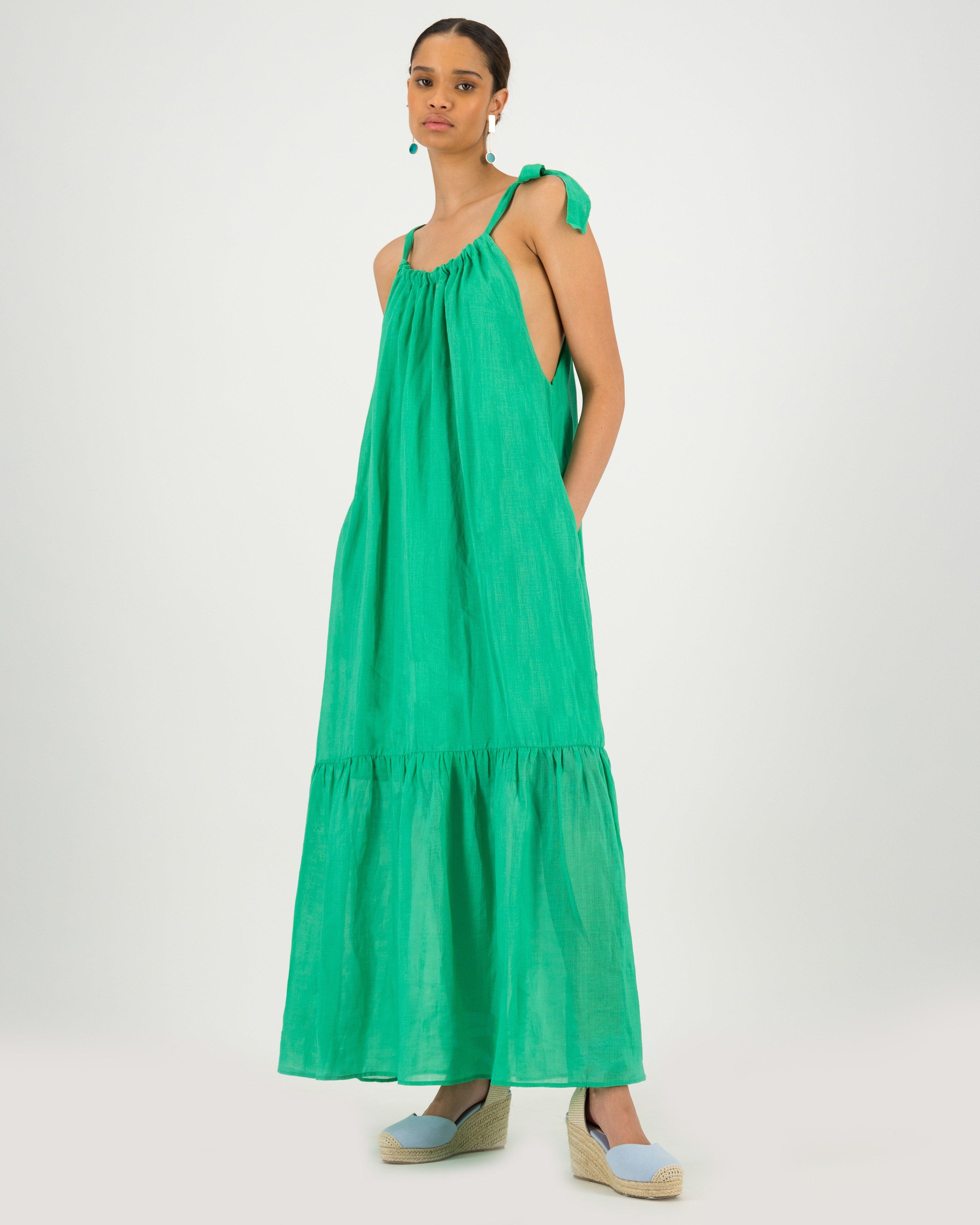 Keira Halterneck Dress -  green