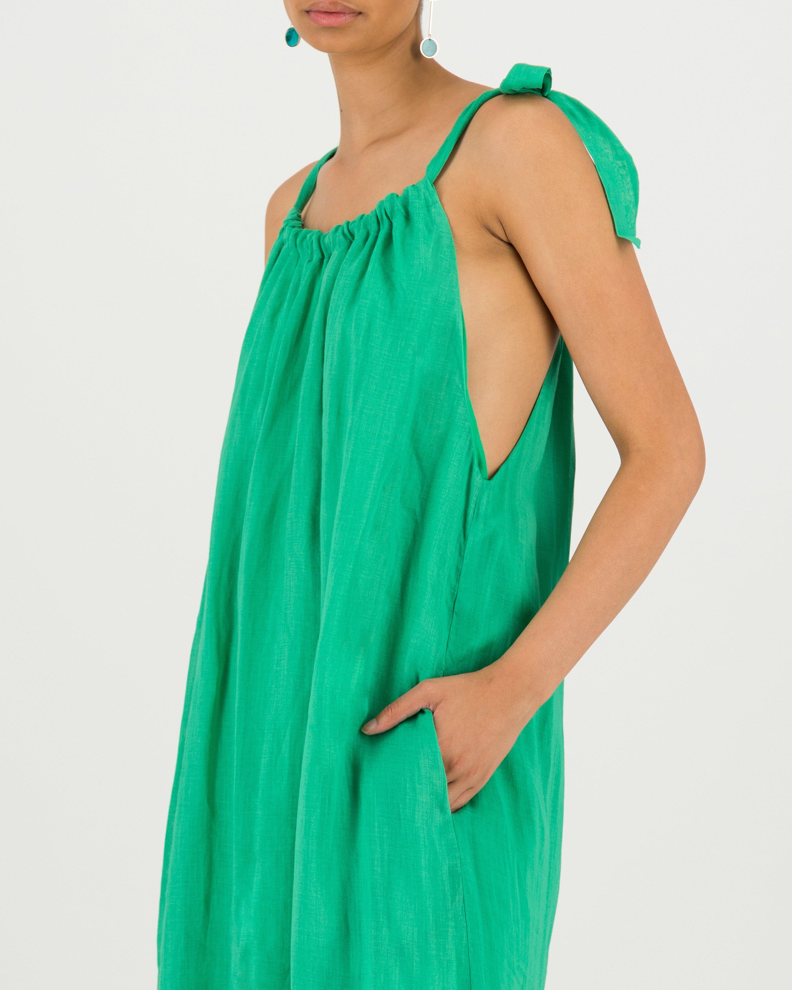 Keira Halterneck Dress -  green