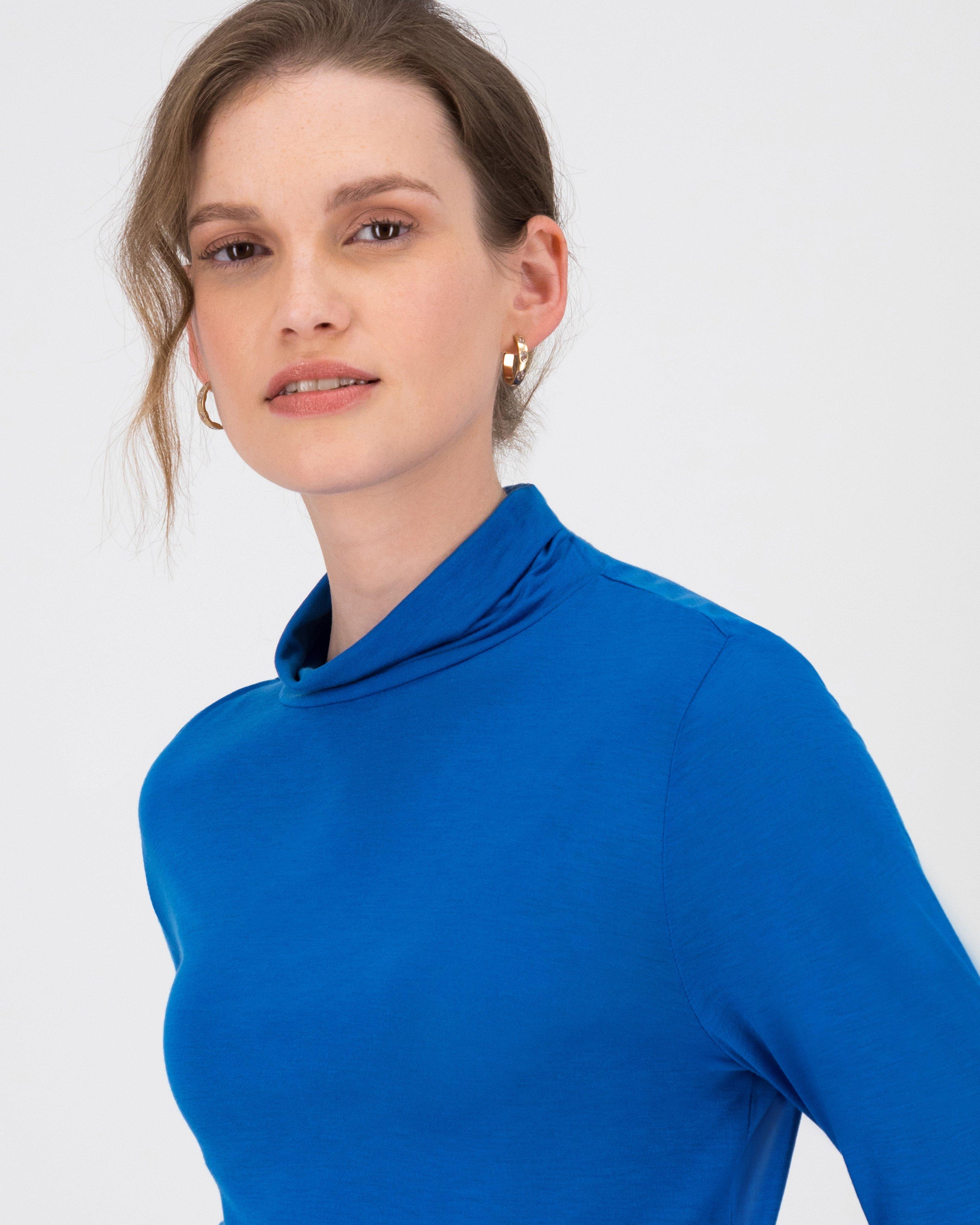 Carmie Polo Top -  cobalt