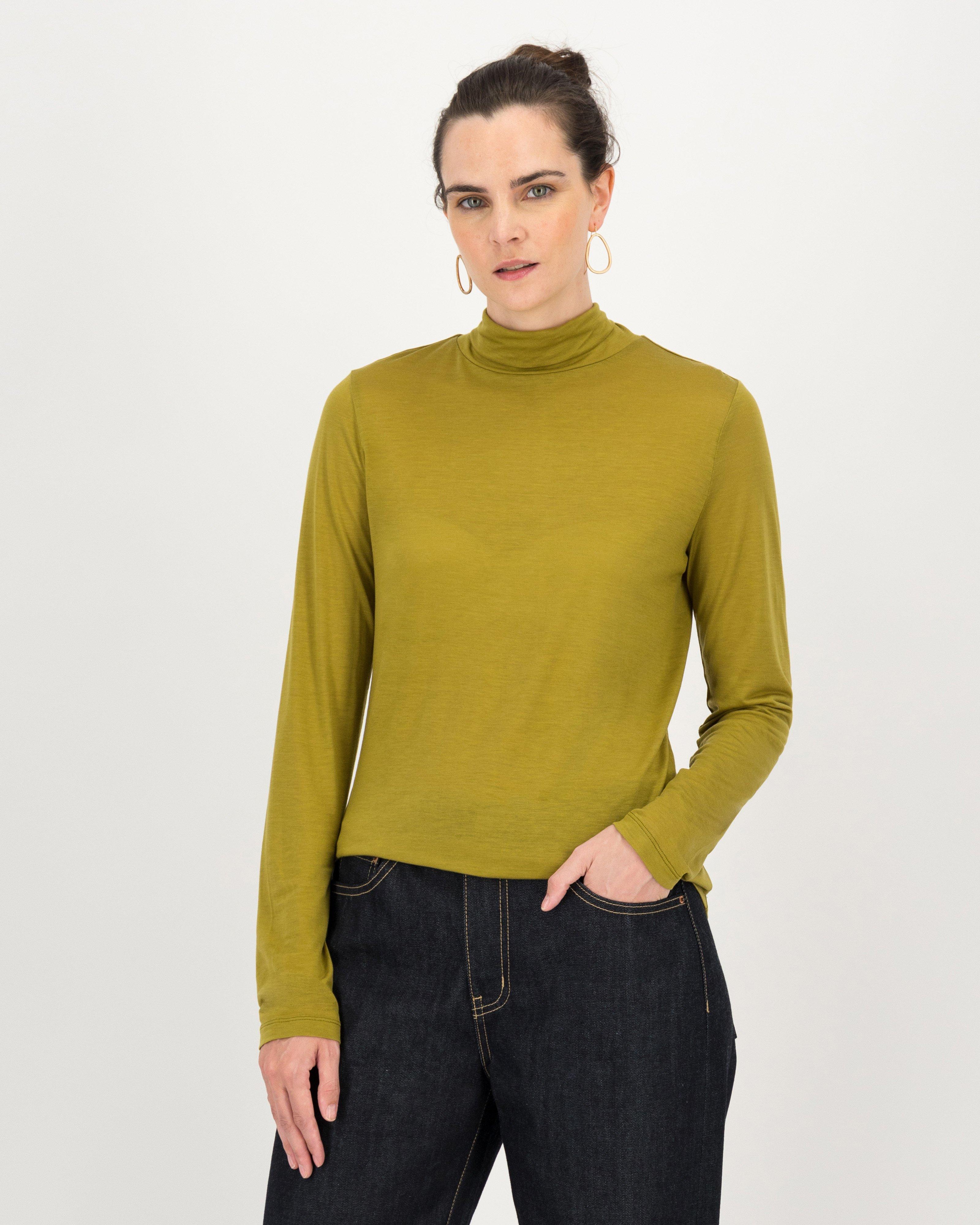 Carmie Polo Top -  olive