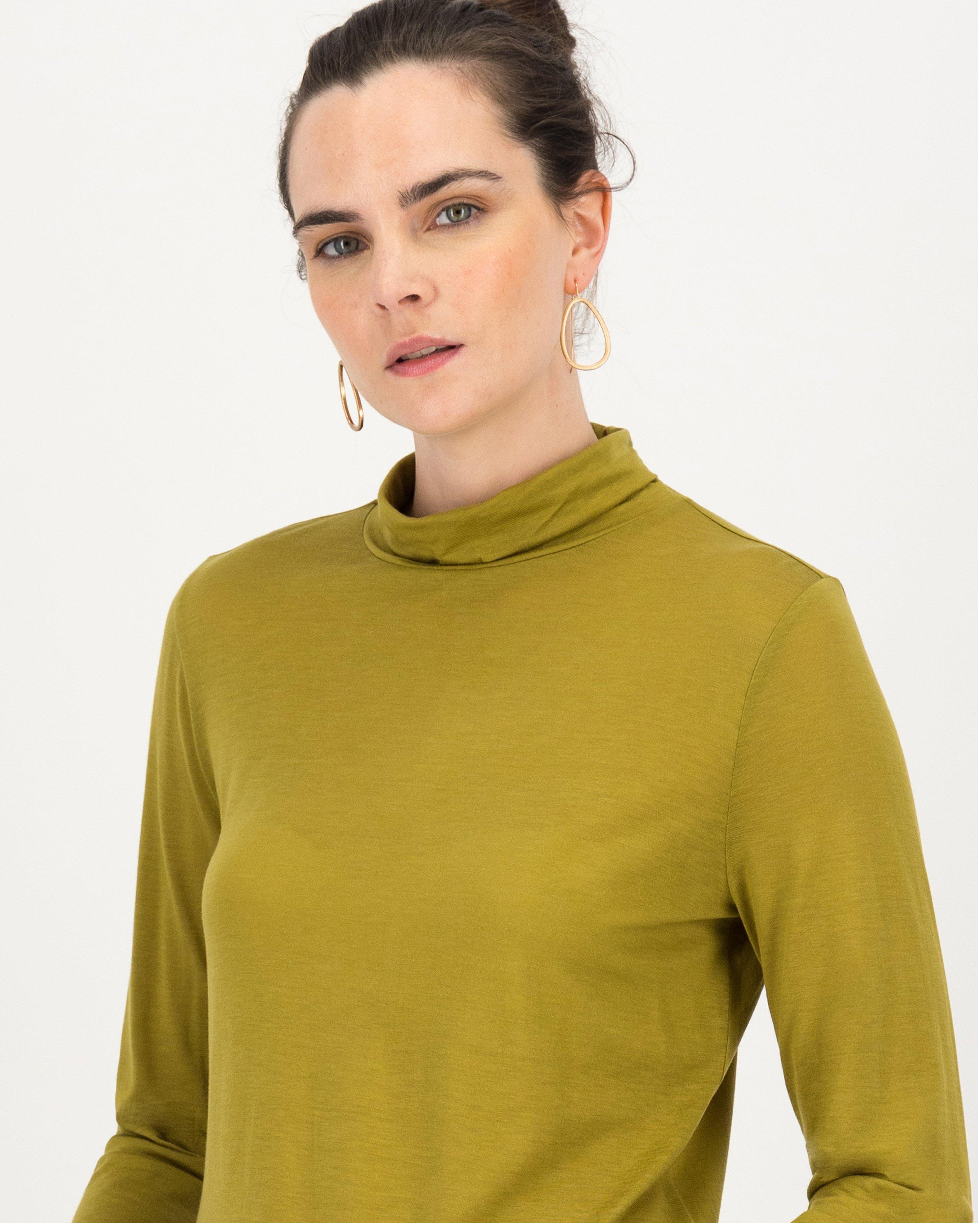 Carmie Polo Top -  olive