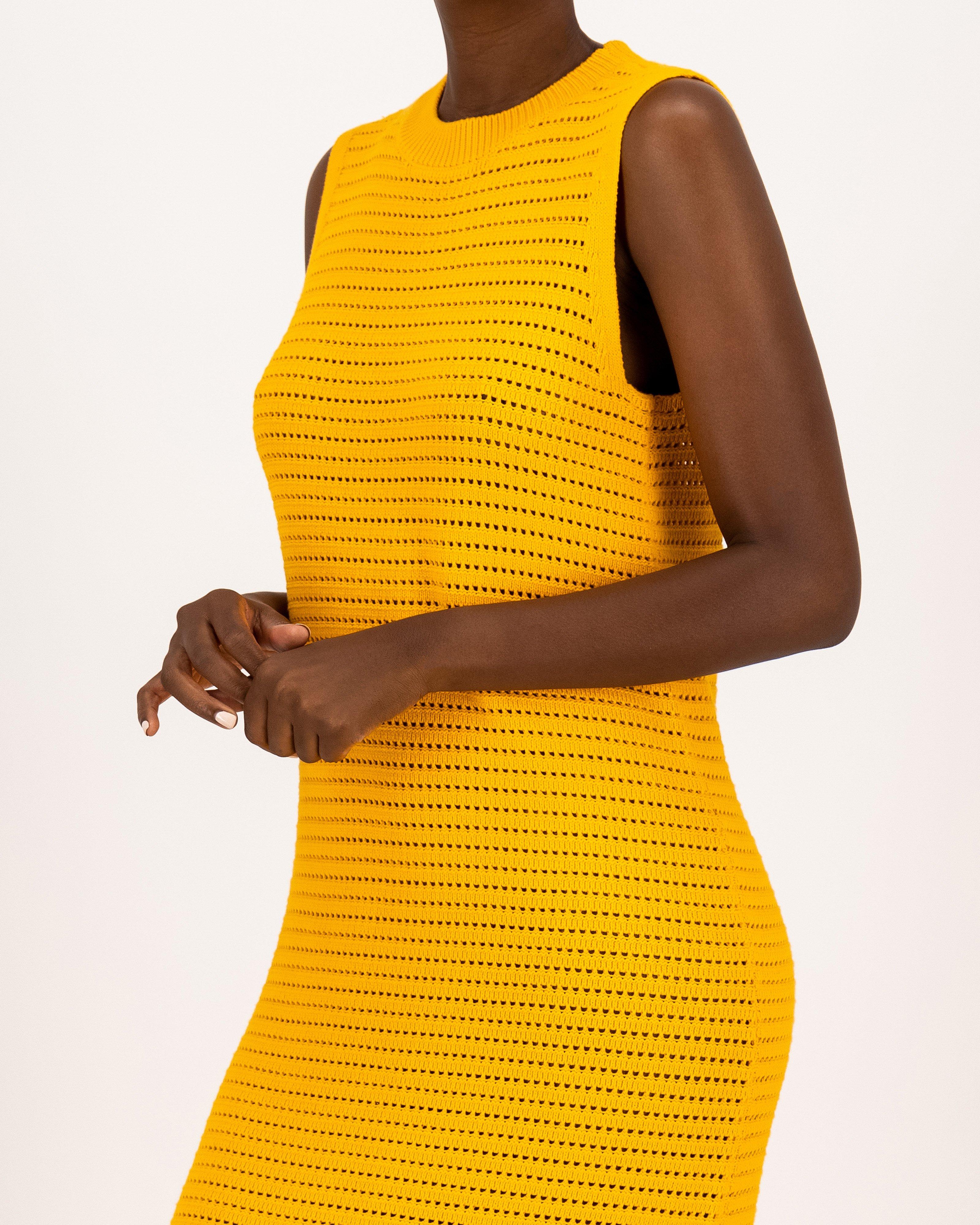 Luella Knit Dress -  orange