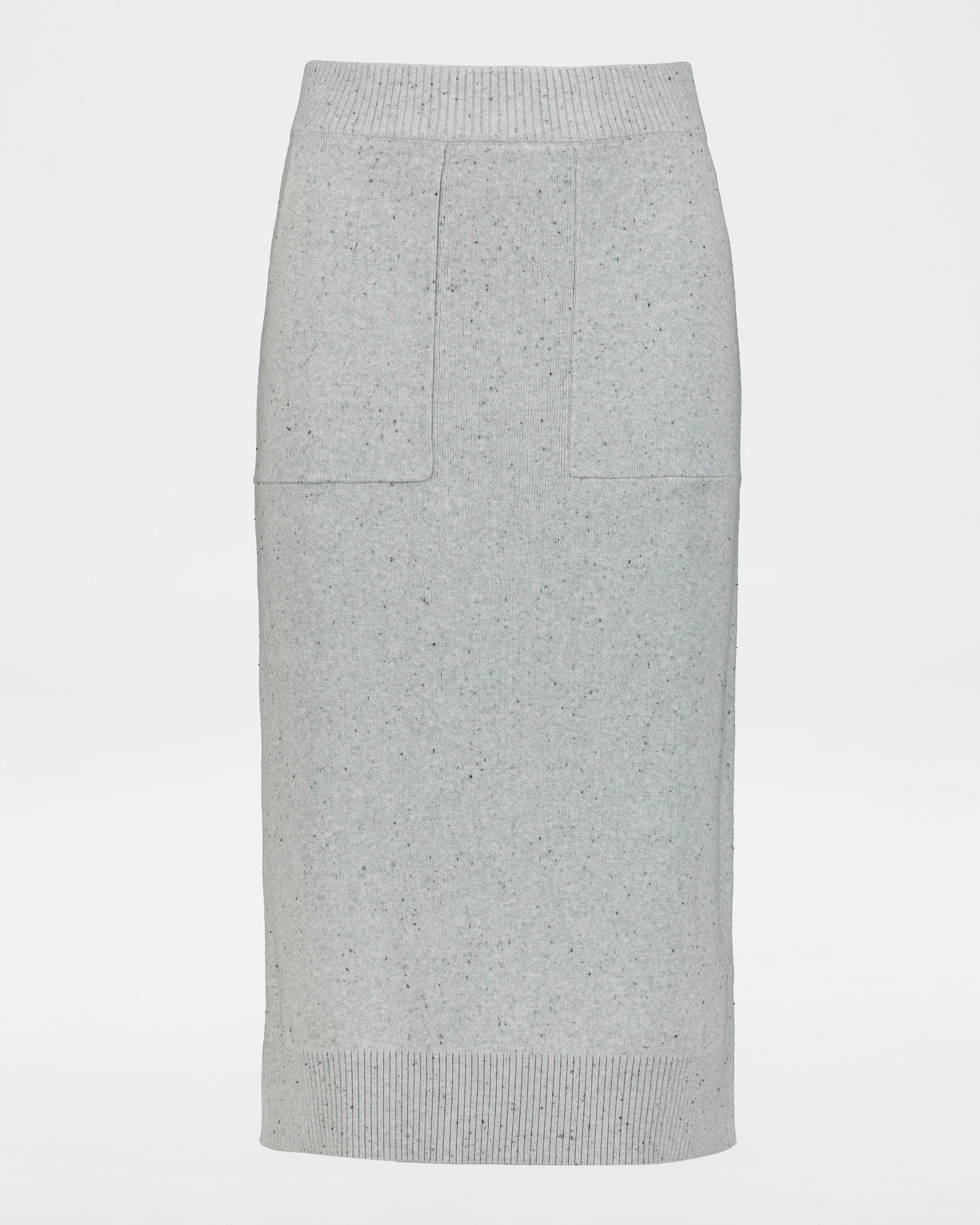 Poetry Natalie Knitwear Skirt Set -  grey