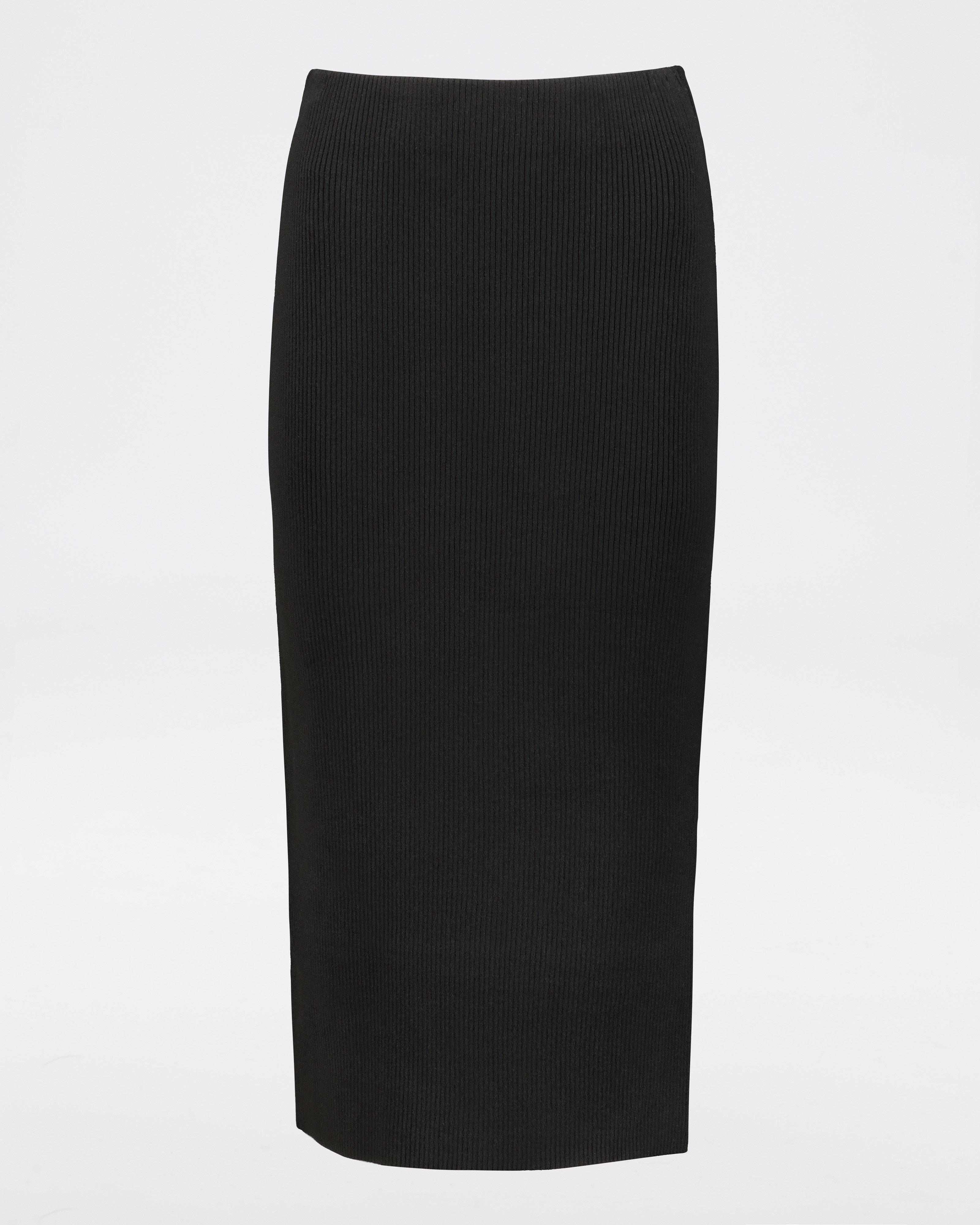 Sophie Knit Skirt -  black