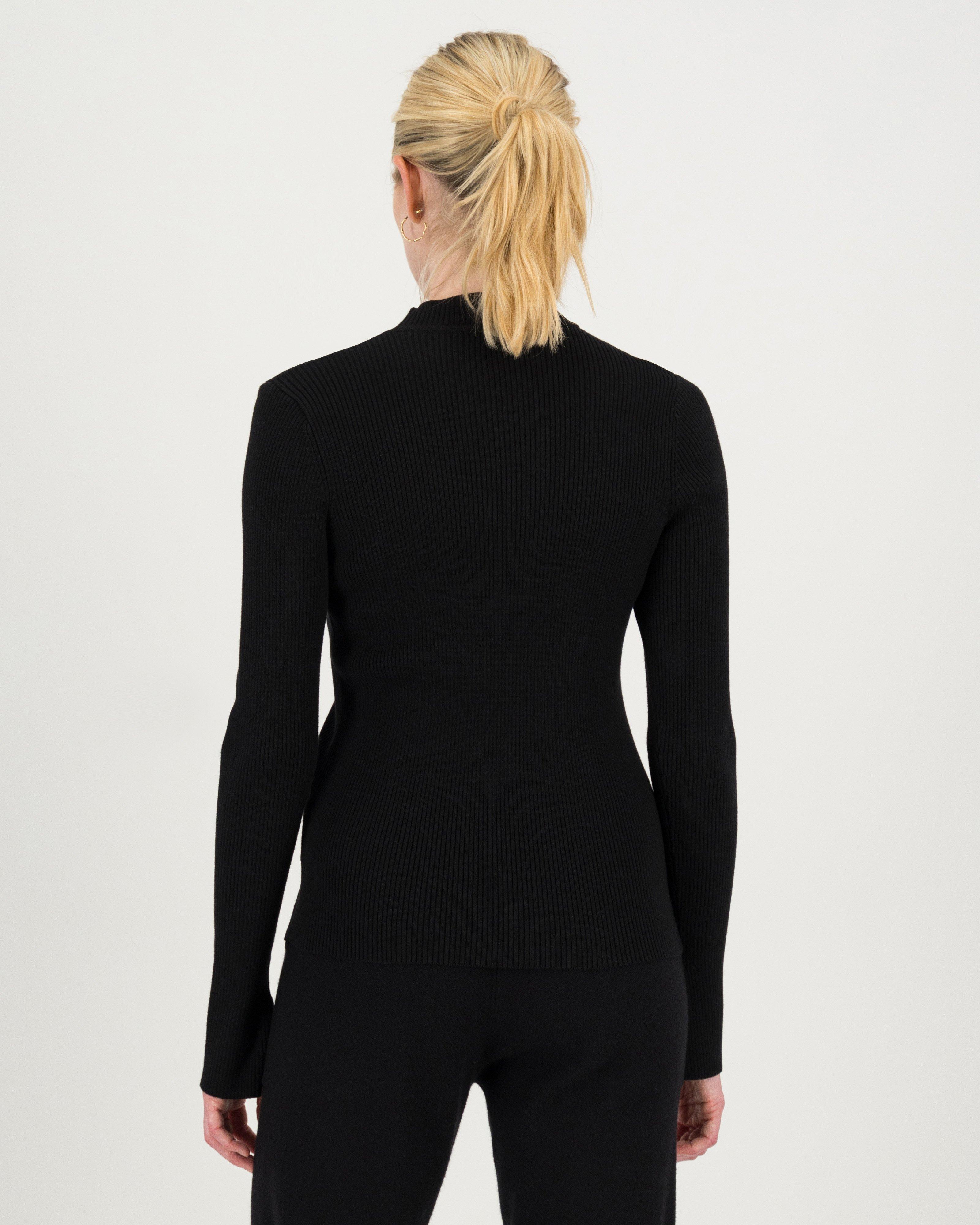 Poetry Dallas Ribbed Knitwear -  black